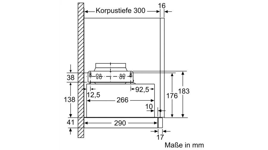 Constructa Vlakscherm-afzuigkap CD30976 (1 stuk)