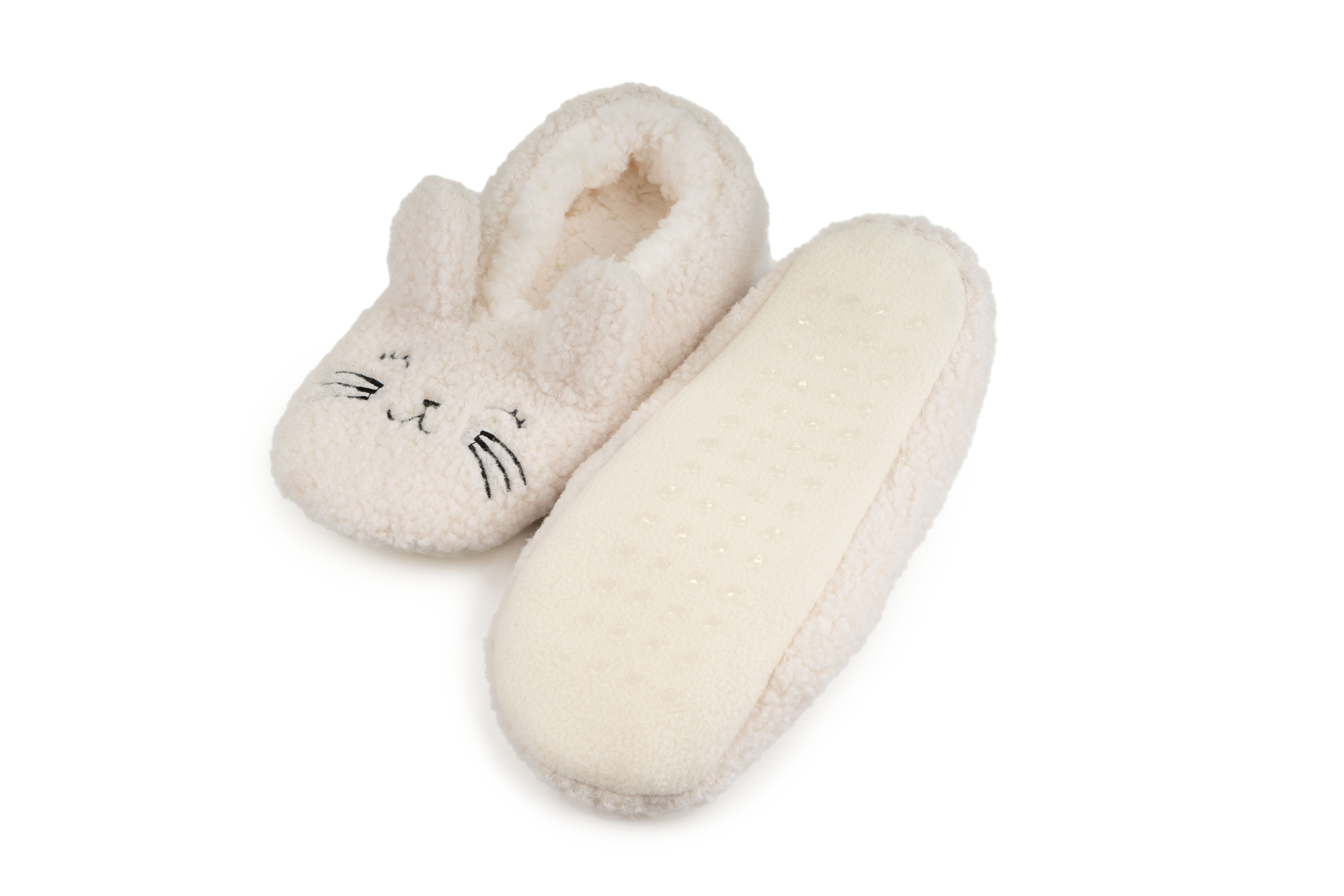 Capelli New York Pantoffels slipvast, haasjes-applicatie, warm gevoerd (1 paar)