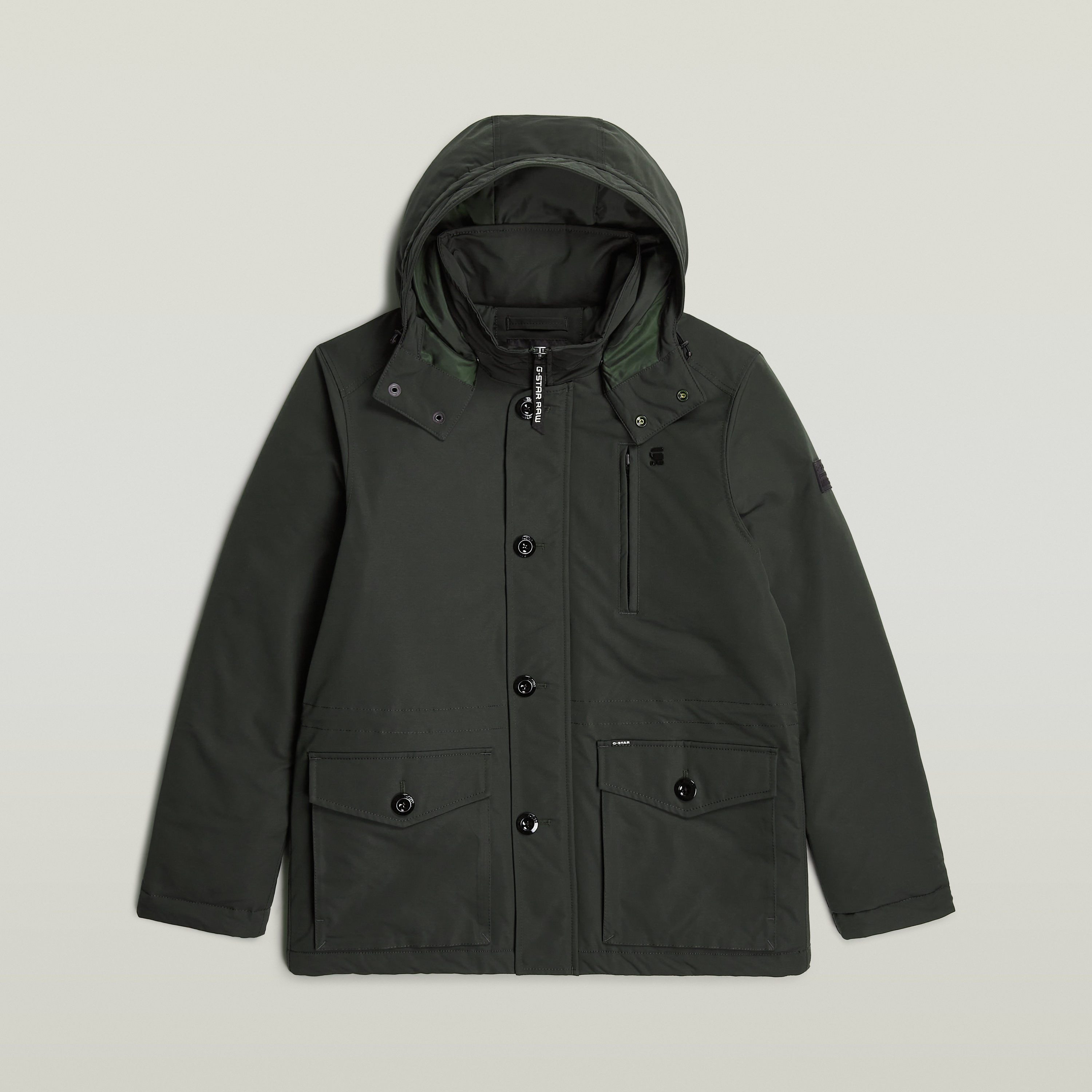G-Star RAW Outdoorjack Vodan Padded Hdd Jkt met verstelbare taille