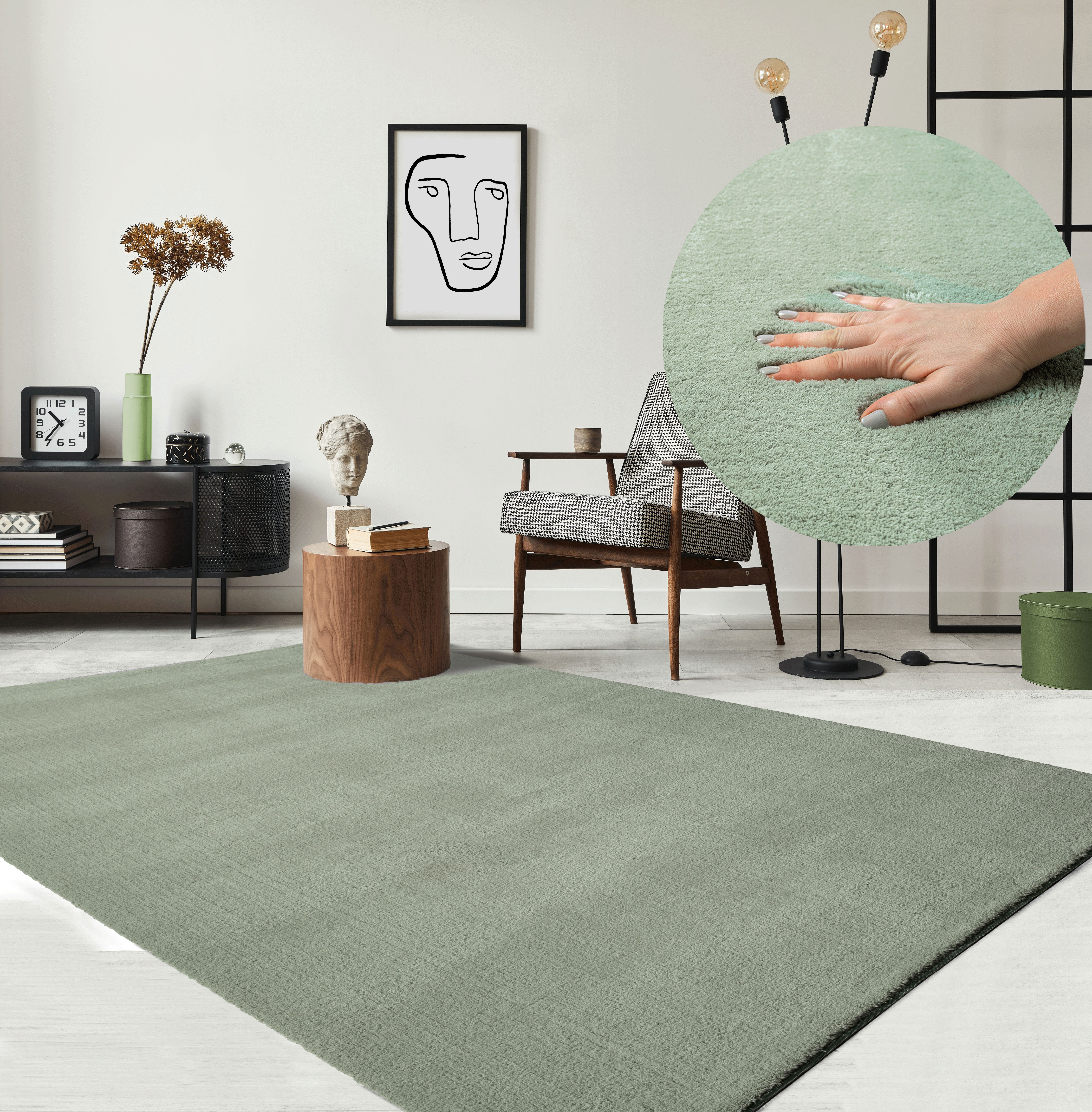 The carpet Vloerkleed Relax wasbaar woonkamer tapijt modern antislip, klantenfavoriet
