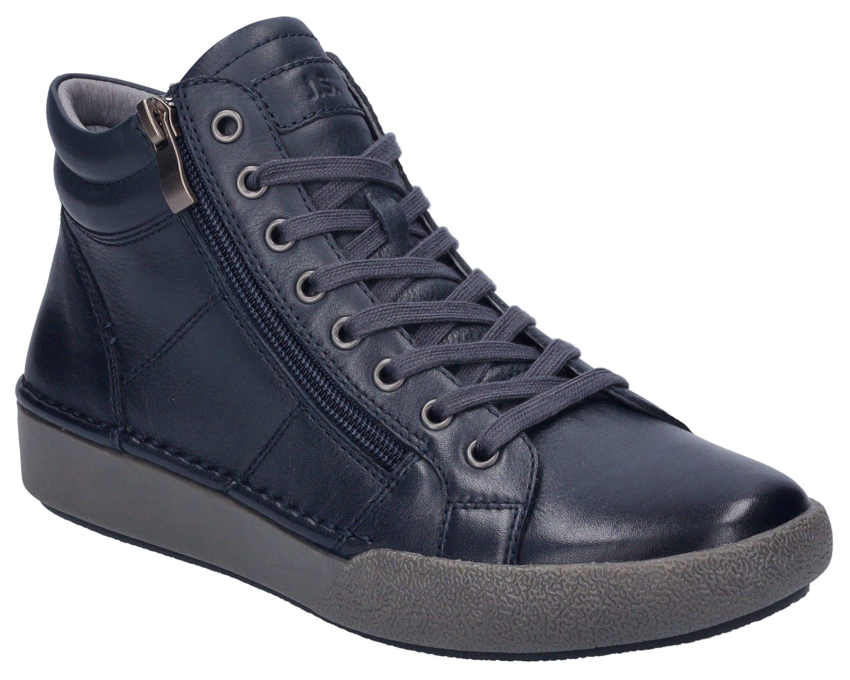 Josef Seibel Sneakers Claire 11 , veterschoenen, high top sneaker, comfortschoen met leren binnenzool