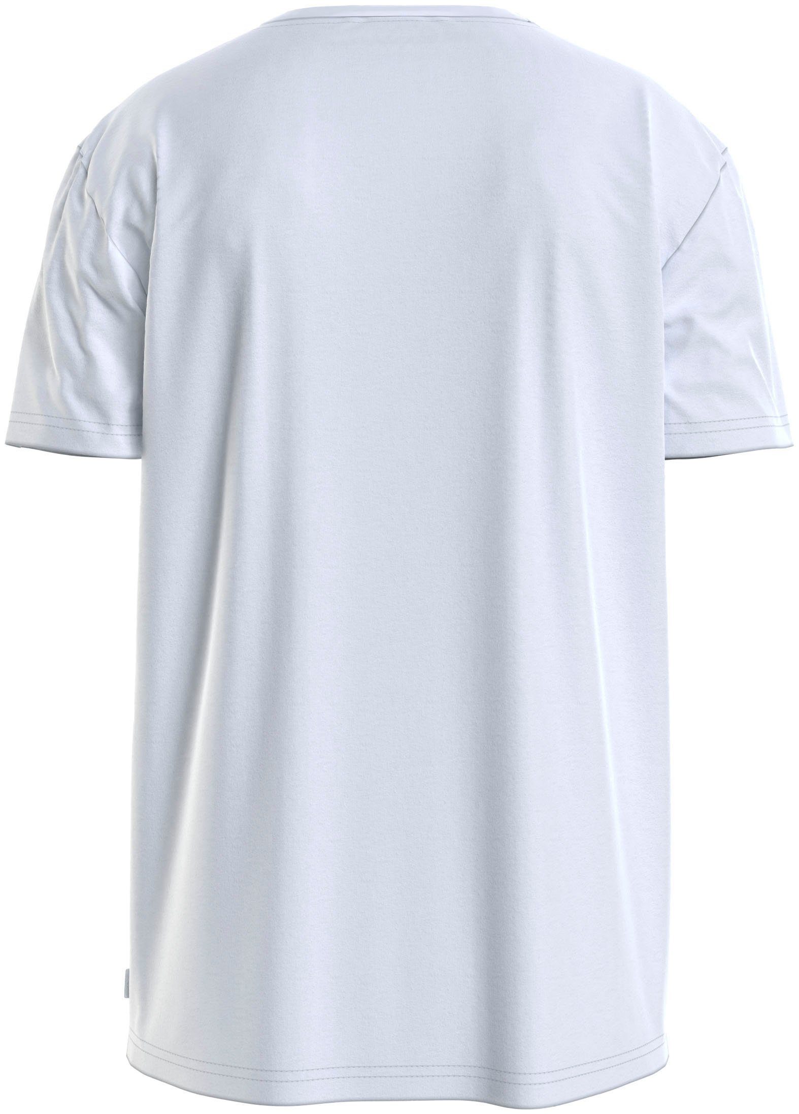 Calvin Klein T-shirt Micro Logo van dikke winterjersey, met logoprint