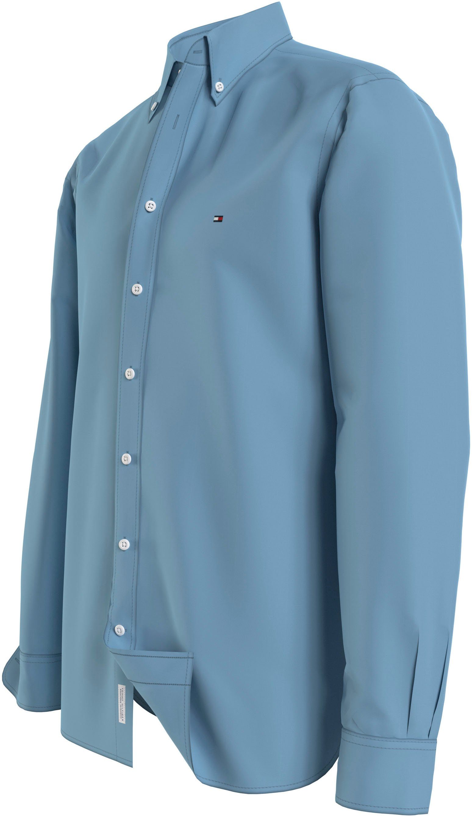 Tommy Hilfiger Overhemd met lange mouwen FLEX POPLIN RF SHIRT (1-delig)