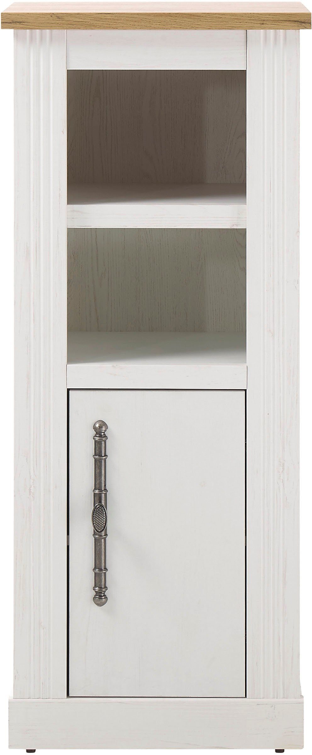 Home affaire Halfhoge kast WESTMINSTER, badkamerkast in landhuisstijl, kast met metalen handgrepen