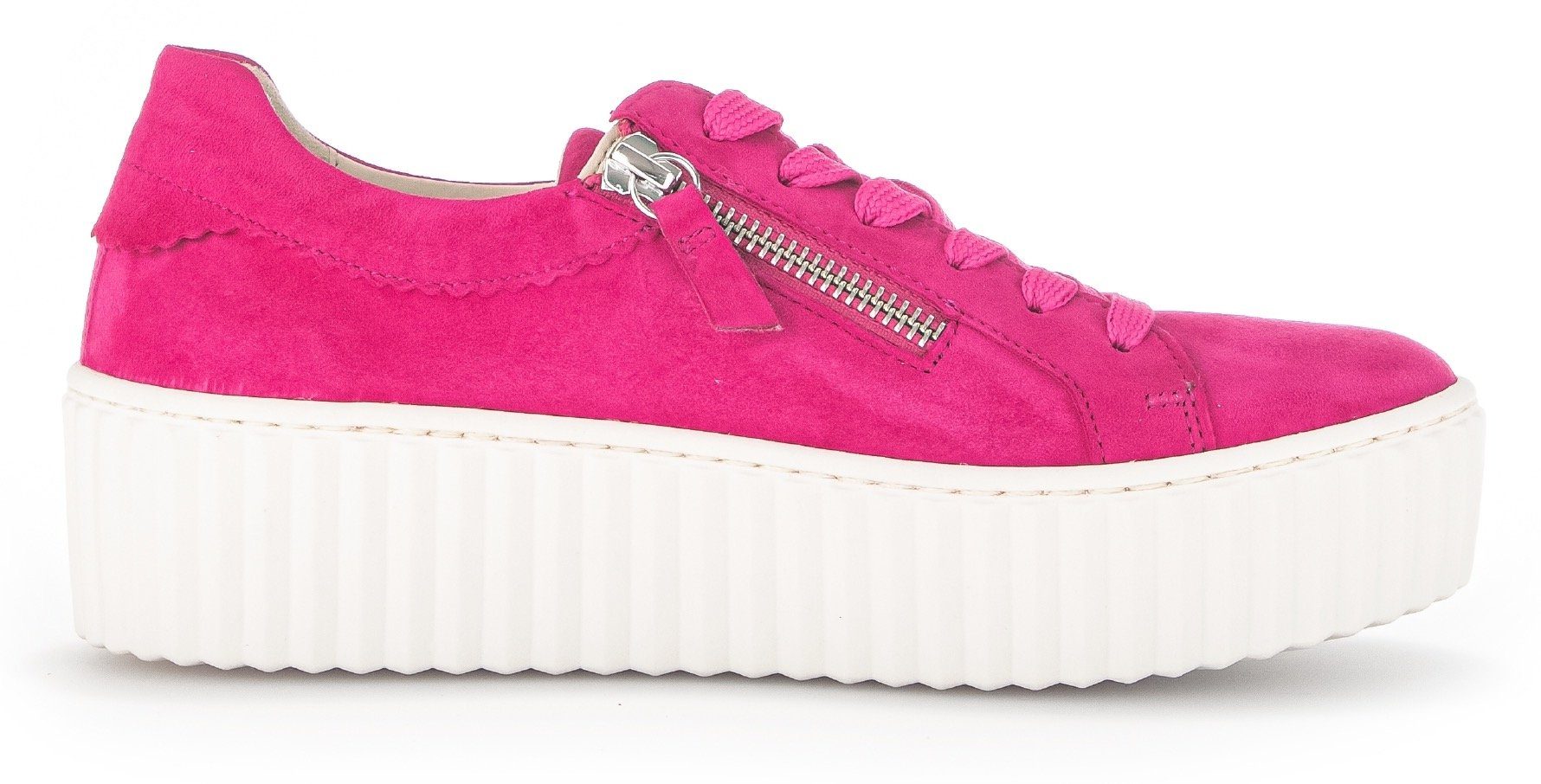 Gabor Plateausneakers met best fitting-uitrusting, vrijetijdsschoen, lage schoen, veterschoen