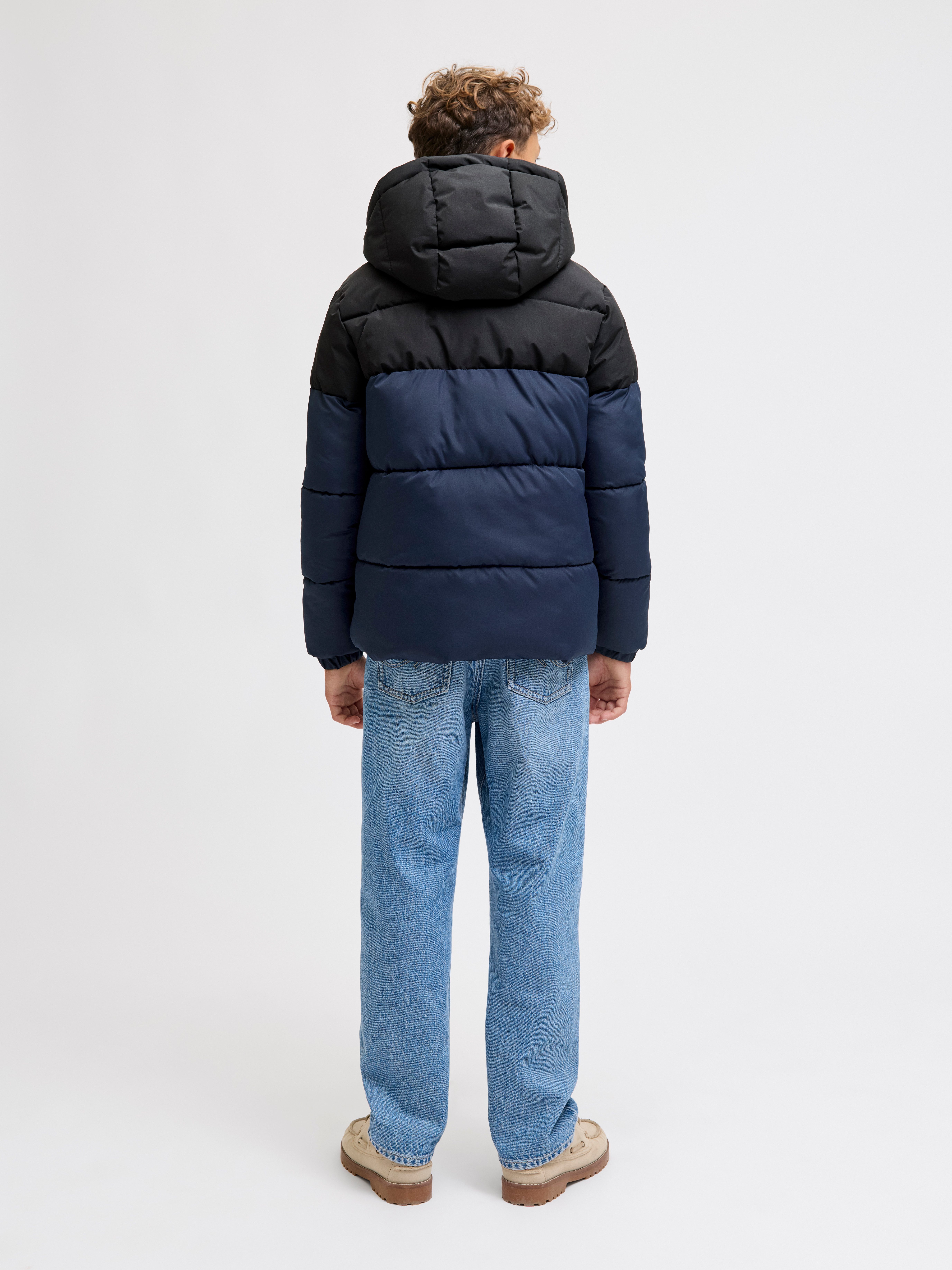 Jack & Jones Junior Gewatteerde jas JJMAZE PUFFER HOOD JNR