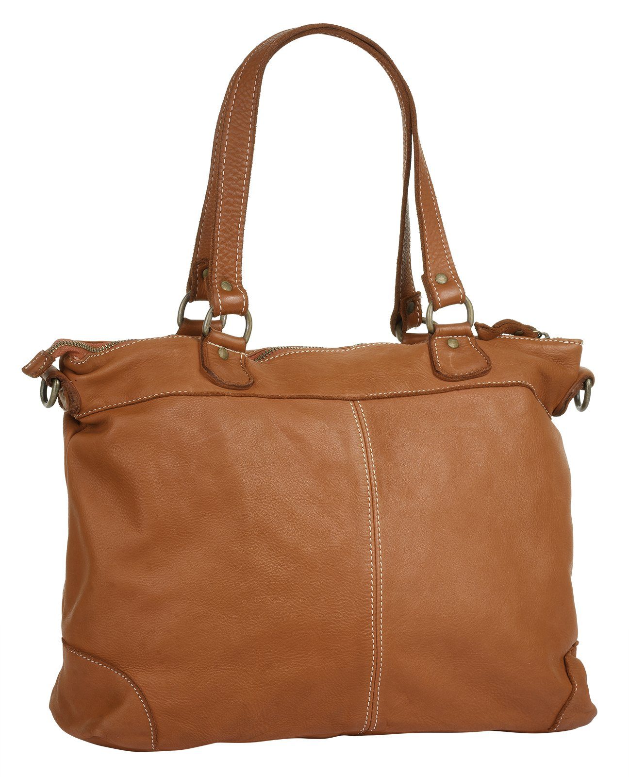 Cluty Shopper echt leer, made in italy