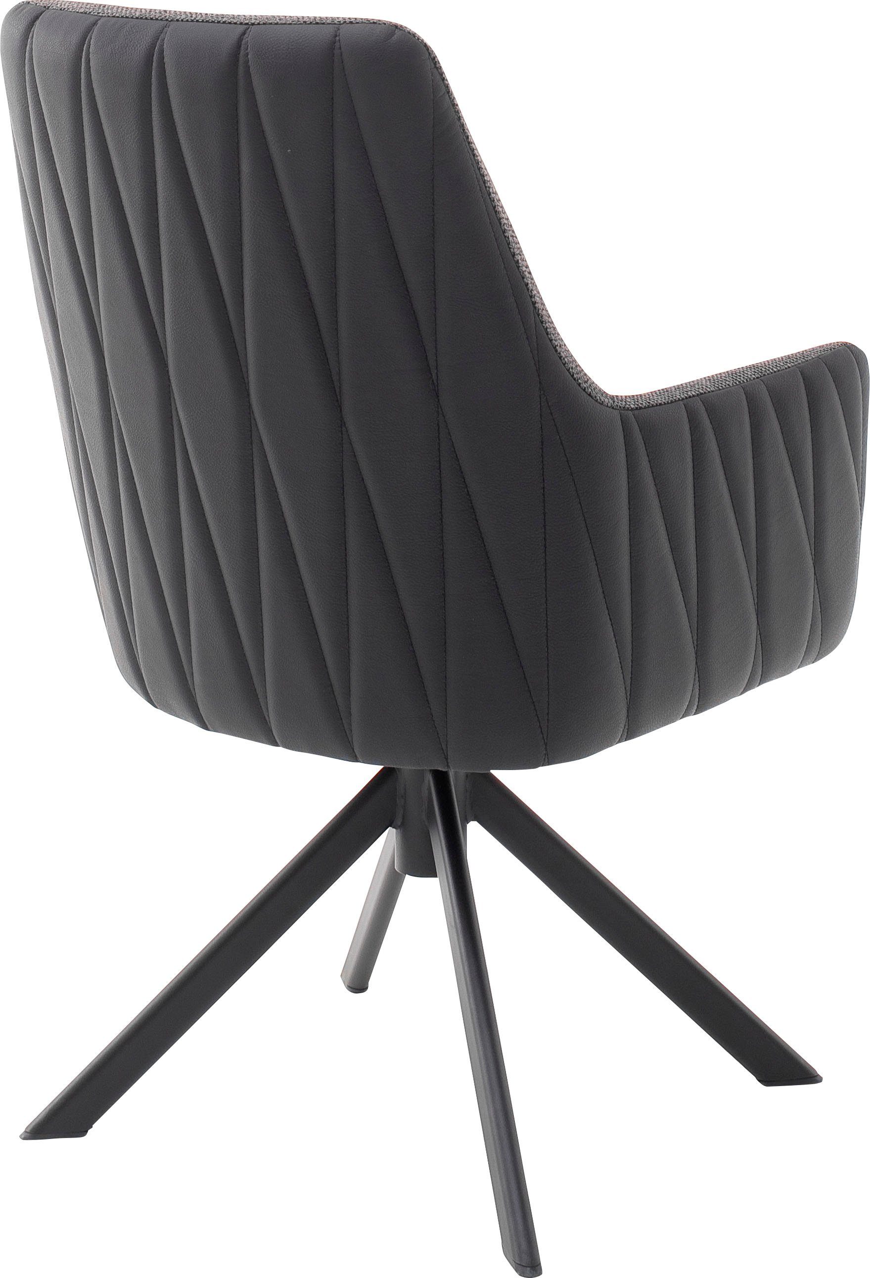MCA furniture Stoel met 4 poten Reynosa Eetkamerstoel 360º draaibaar met nivellering, belastbaar tot 120 kg (set, 2 stuks)