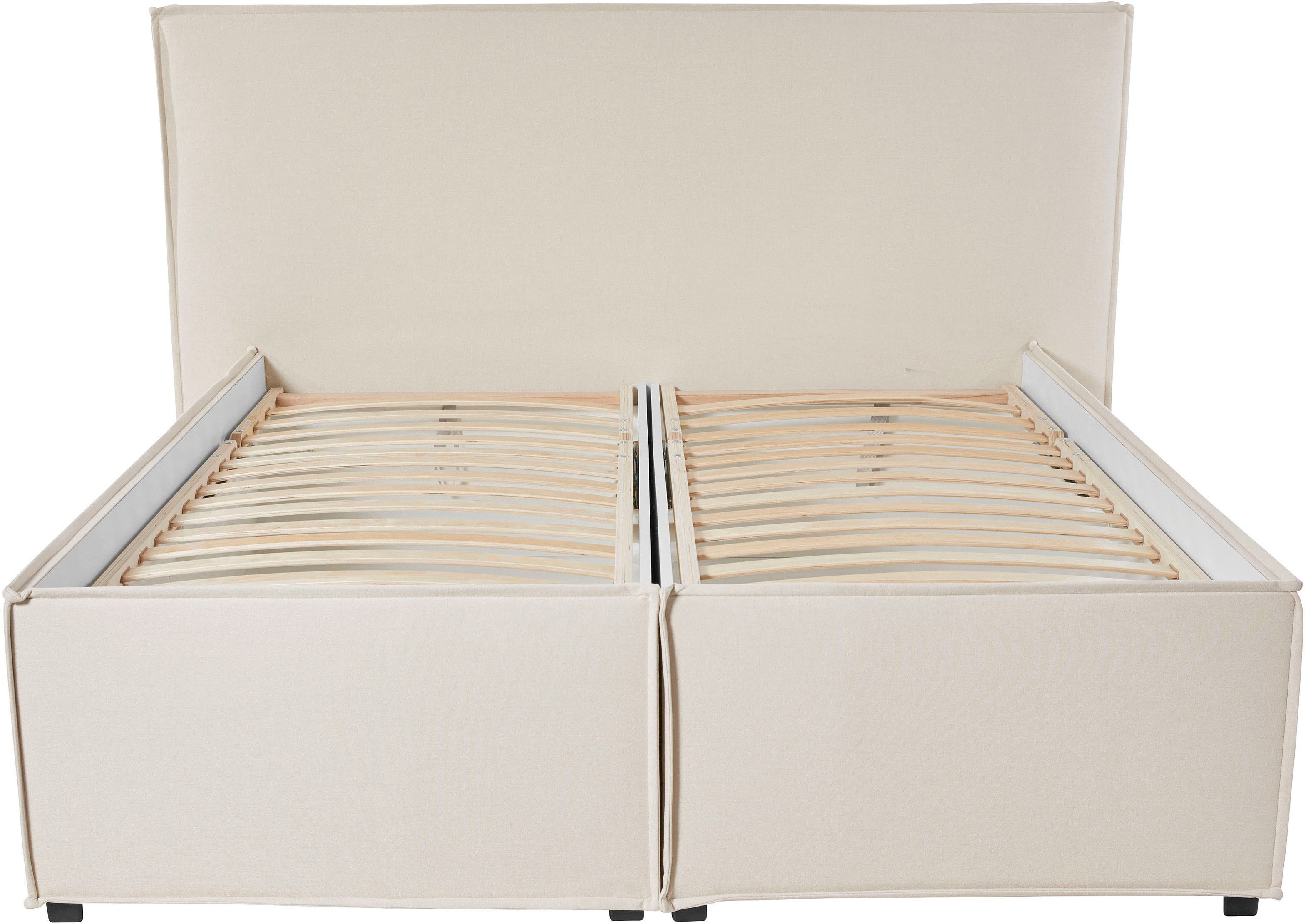 LeGer Home by Lena Gercke Gestoffeerd bed Isaline naar keuze zonder matras of met 3 matrassoorten, hoofdbordhoogte 107 cm