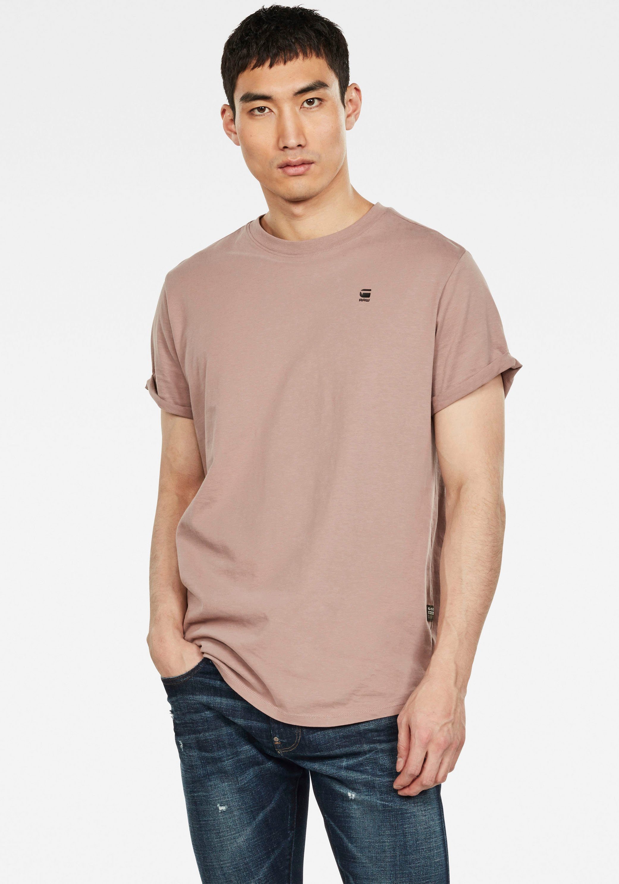 G-Star RAW T-shirt Lash met kleine logo stitching