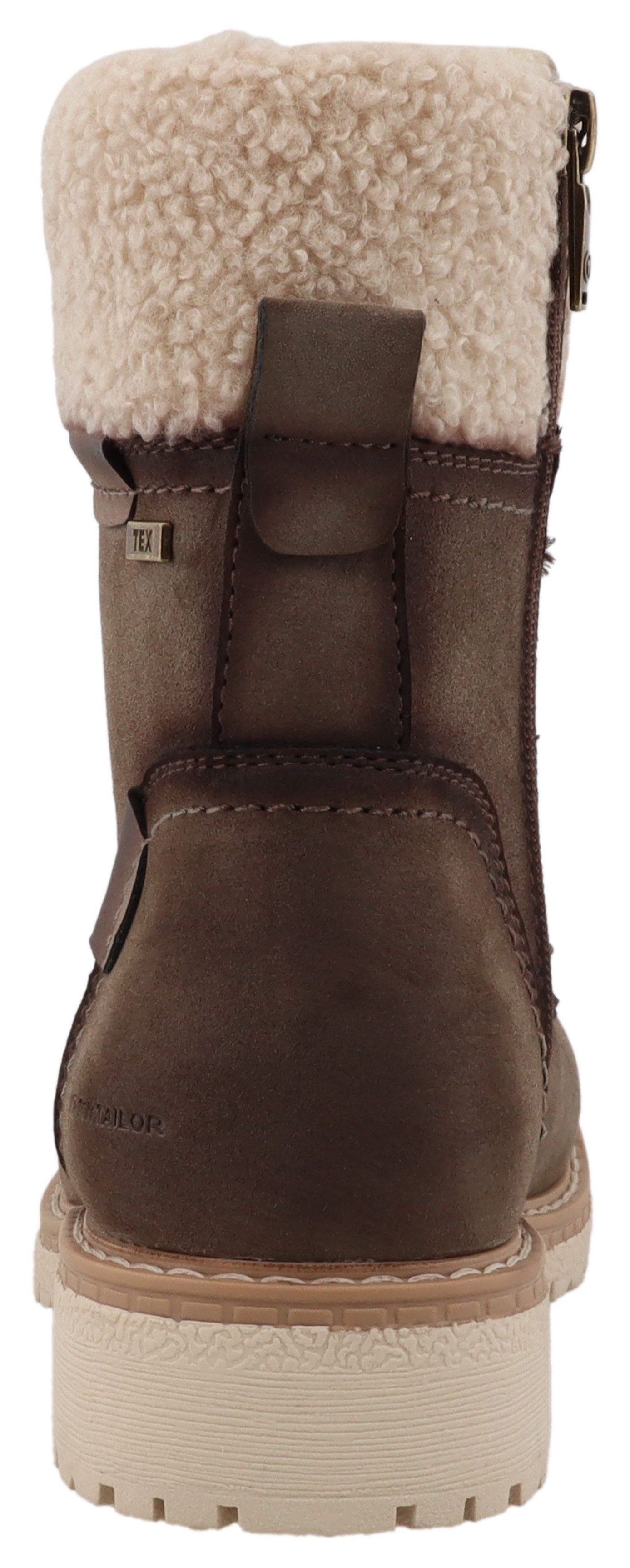 Tom Tailor Winterlaarzen Werkschoenen, hiking boot met blokhak