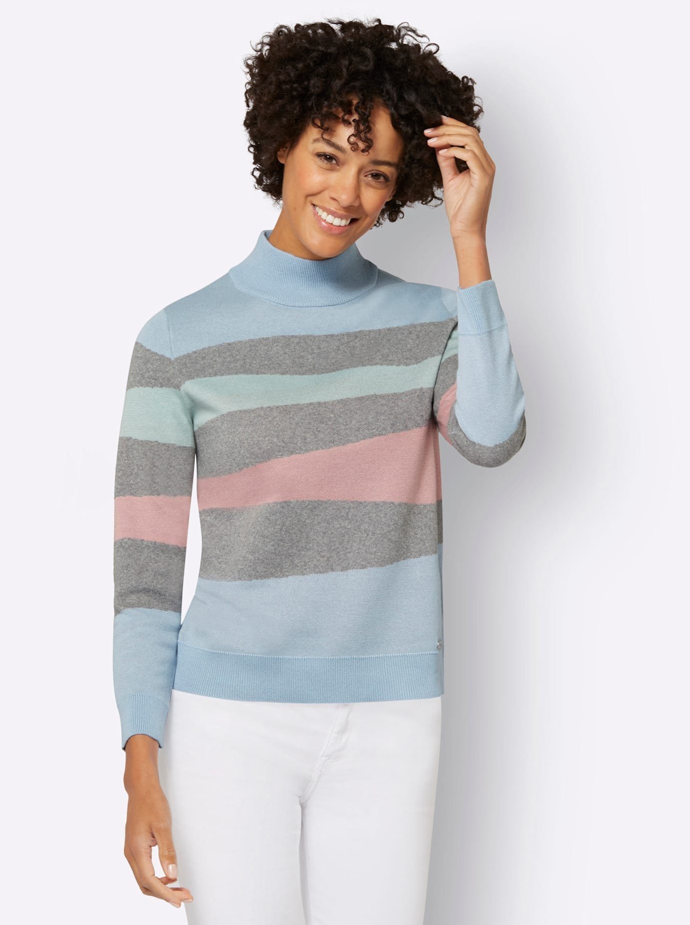 Casual Looks Trui met staande kraag Trui