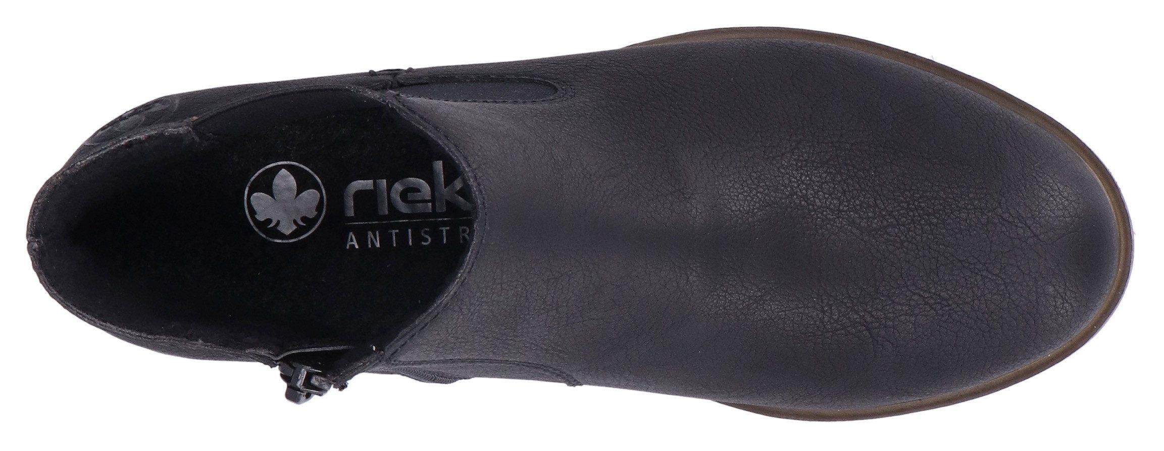 Rieker Chelsea-boots , instappers, enkellaars, blokhak, met verwarmende textielvoering