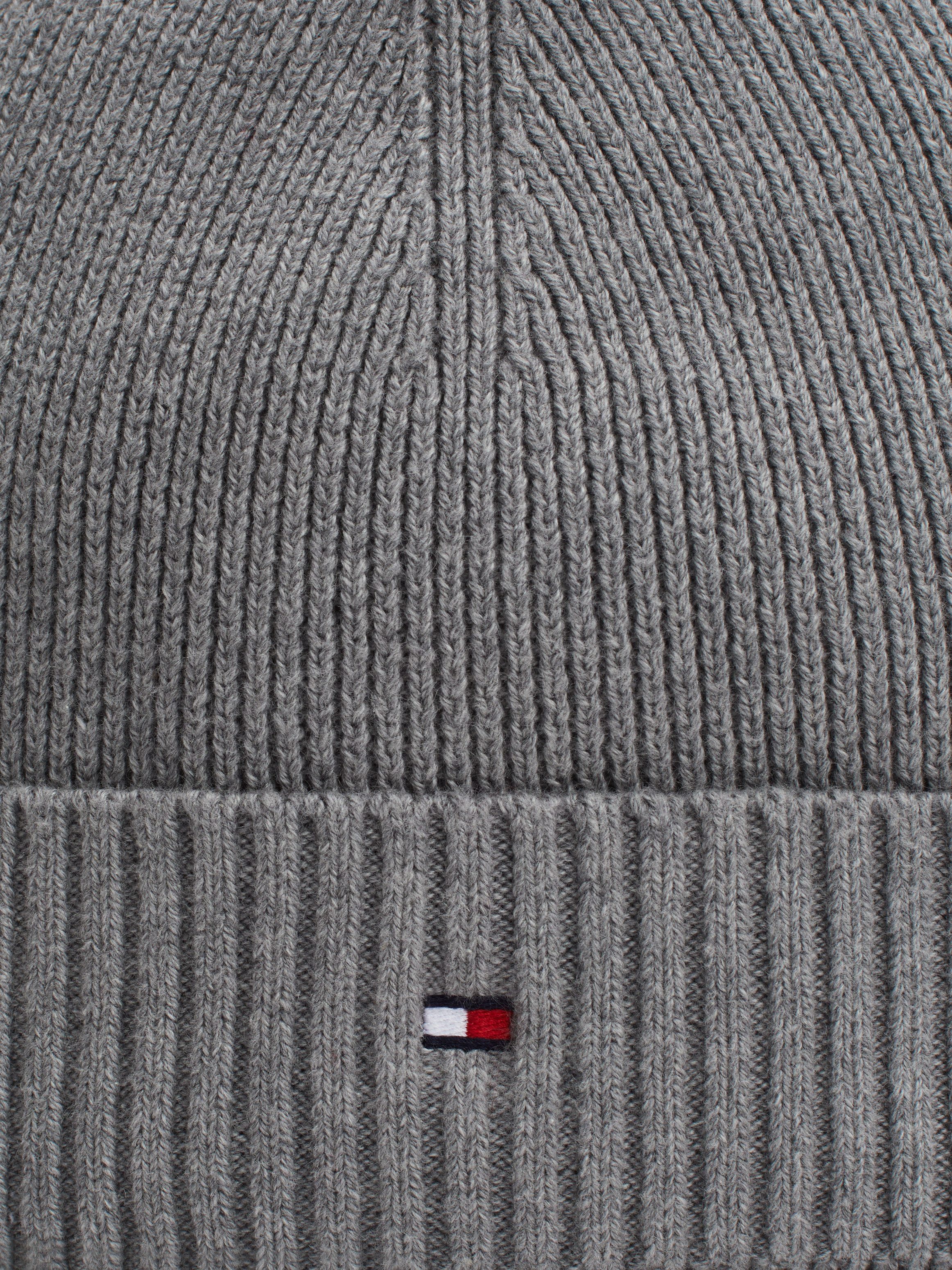 Tommy Hilfiger Gebreide muts TH FLAG PIMA COTTON BEANIE