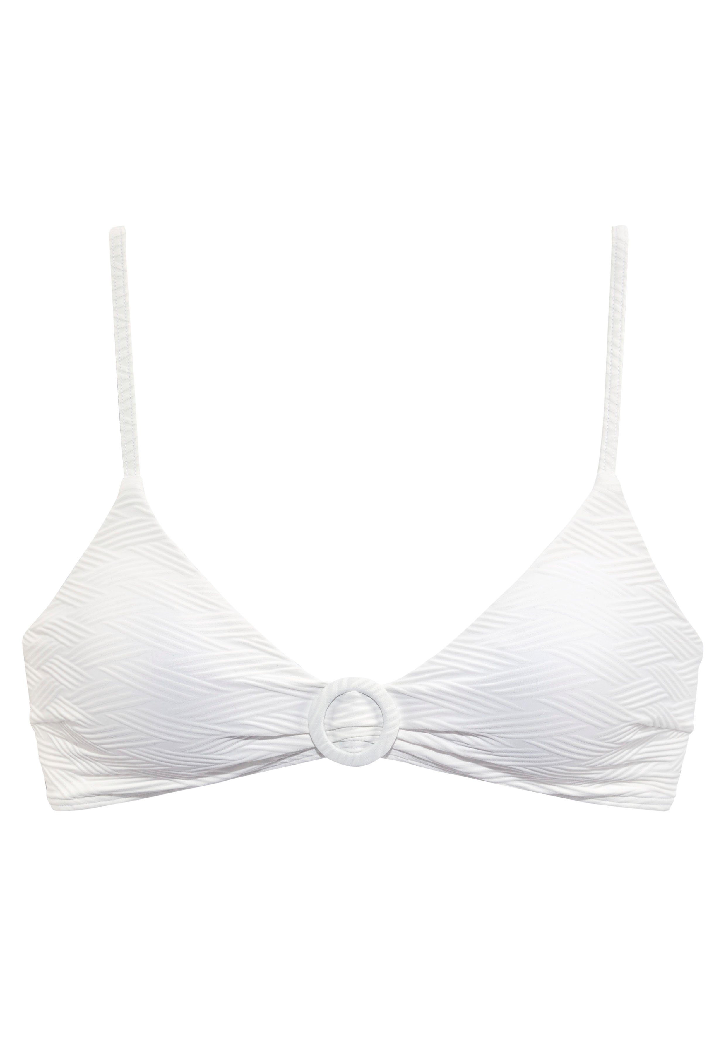 Sunseeker Triangel-bikinitop Loretta met structuurpatroon