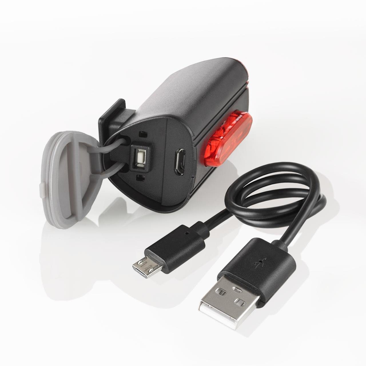 Fischer Fietsverlichting Accu-USB-led verl.-Set vloerverl. 60 lux (3-delig)