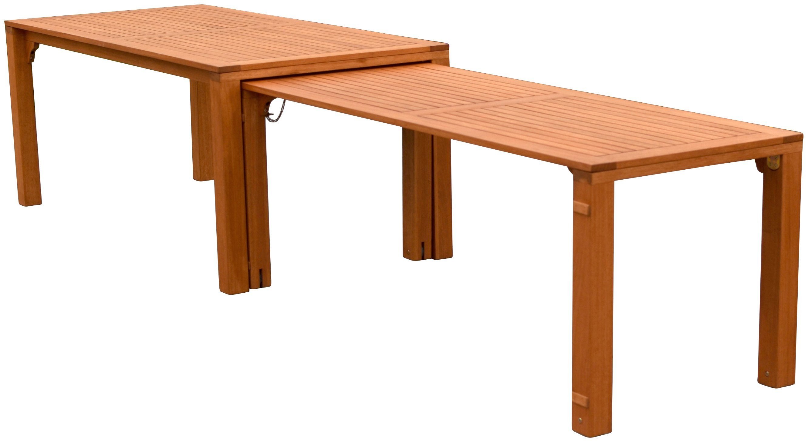 MERXX Tuintafel Flex uitschuifbare tafel uitbreidbaar, bxd: ca. 90/73 x 185/370 cm, kan ook afzonderlijk worden gebruikt