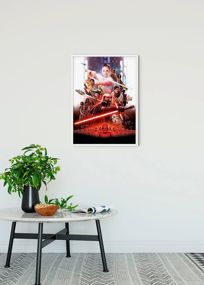 Komar Wanddecoratie Star Wars Film poster Rey Wanddecoratie voor de kinderkamer - zonder lijst (1 stuk)