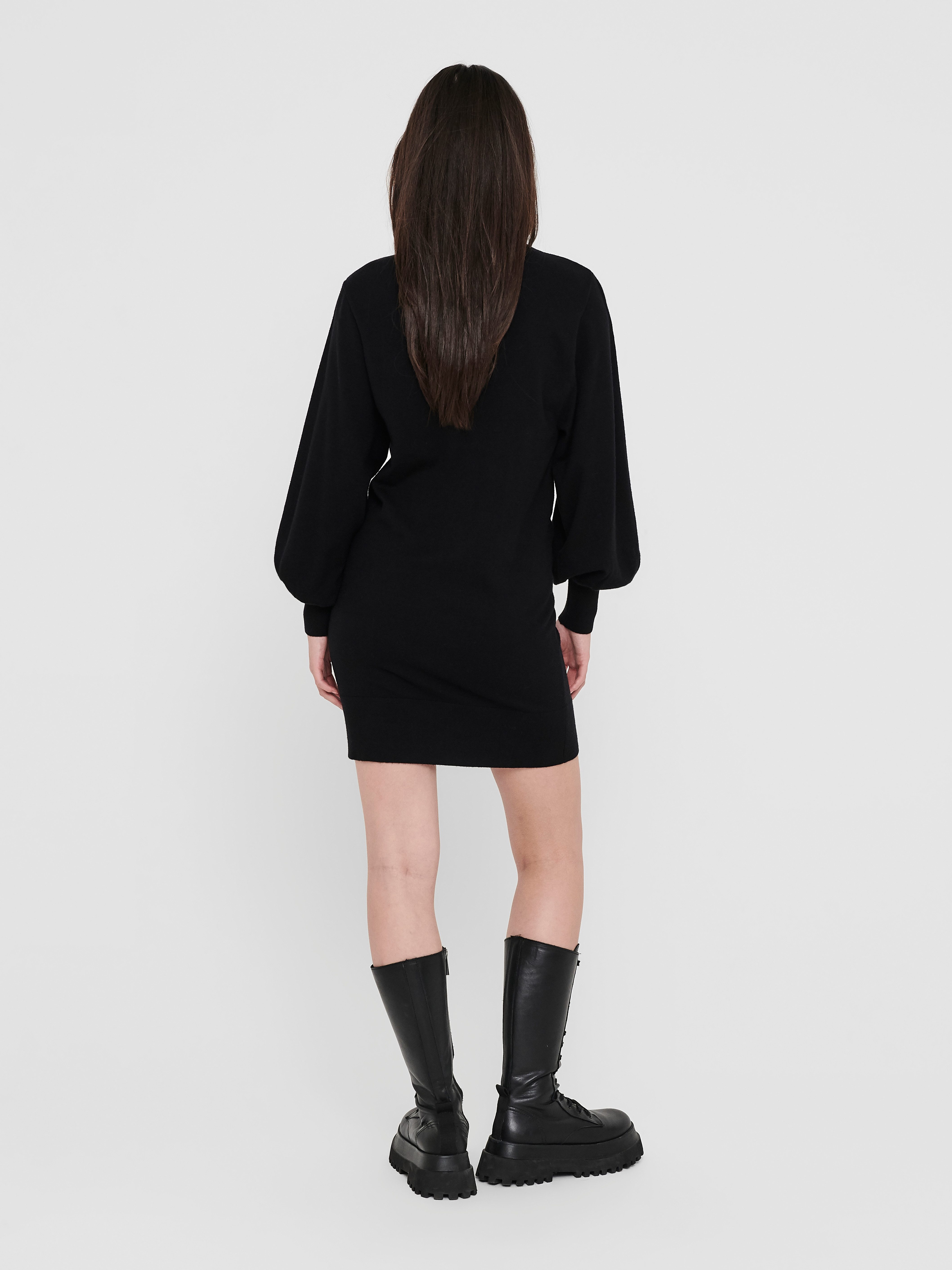 Only Gebreide jurk ONLLABELLE LIFE L/S DRESS KNT NOOS