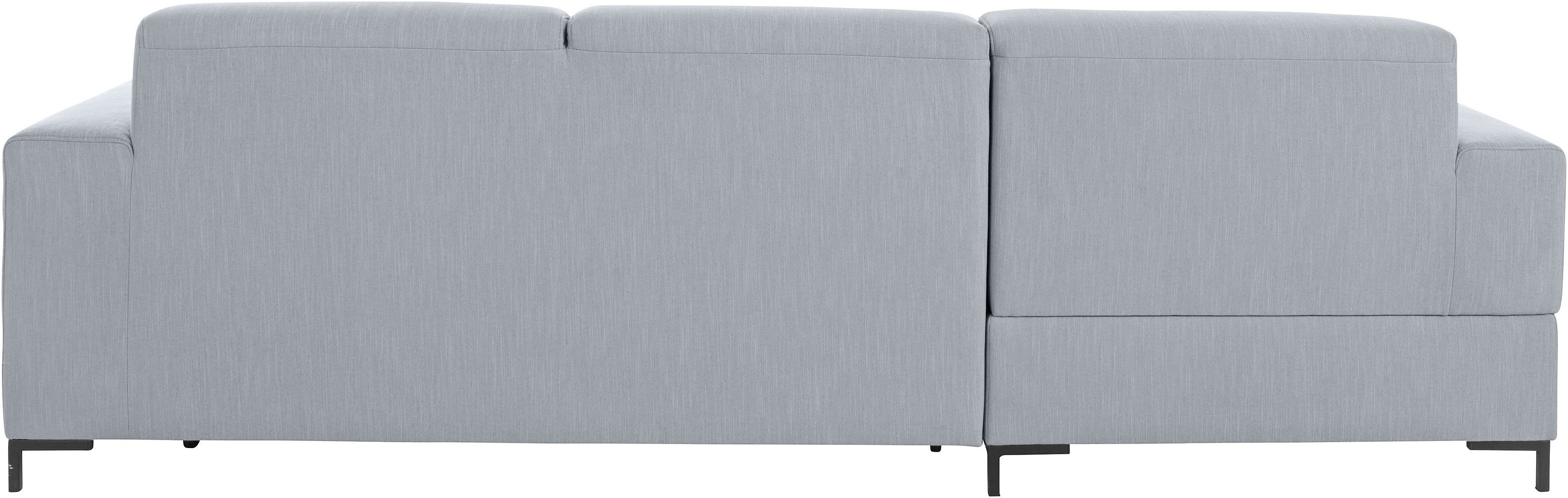 OTTO products Hoekbank Grazzo, zeitlos und elegant, mit moderner Sitzheftung, L-Form hoogwaardige stoffen van gerecycled materiaal, stiksels op de zitting
