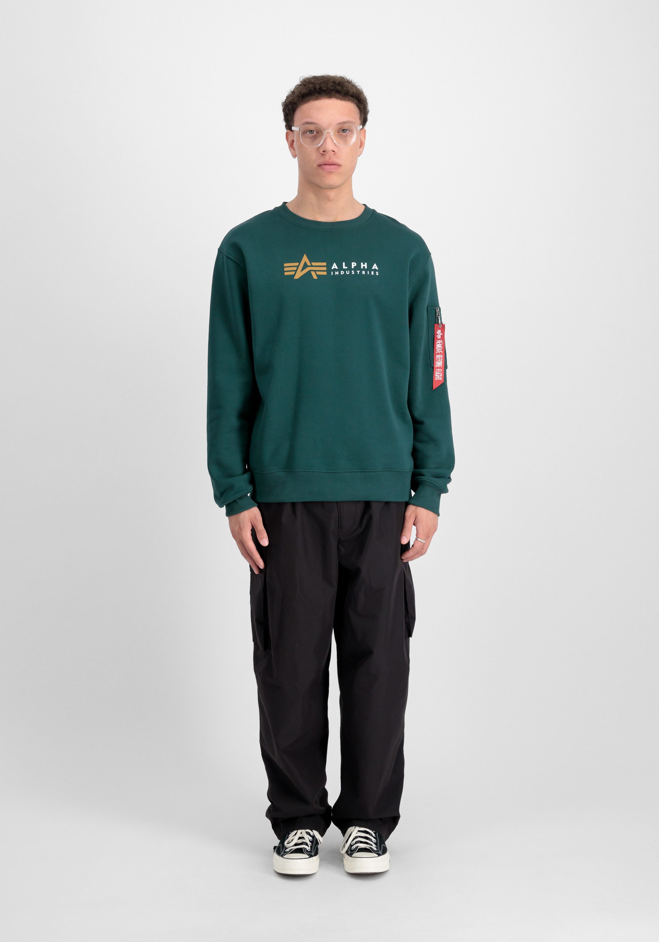 Alpha Industries Sweater Men Sweatshirts Alpha Label Sweater