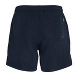 JOOP! Zwemshort Solid Korenbloem-logo, korte zijsplitten