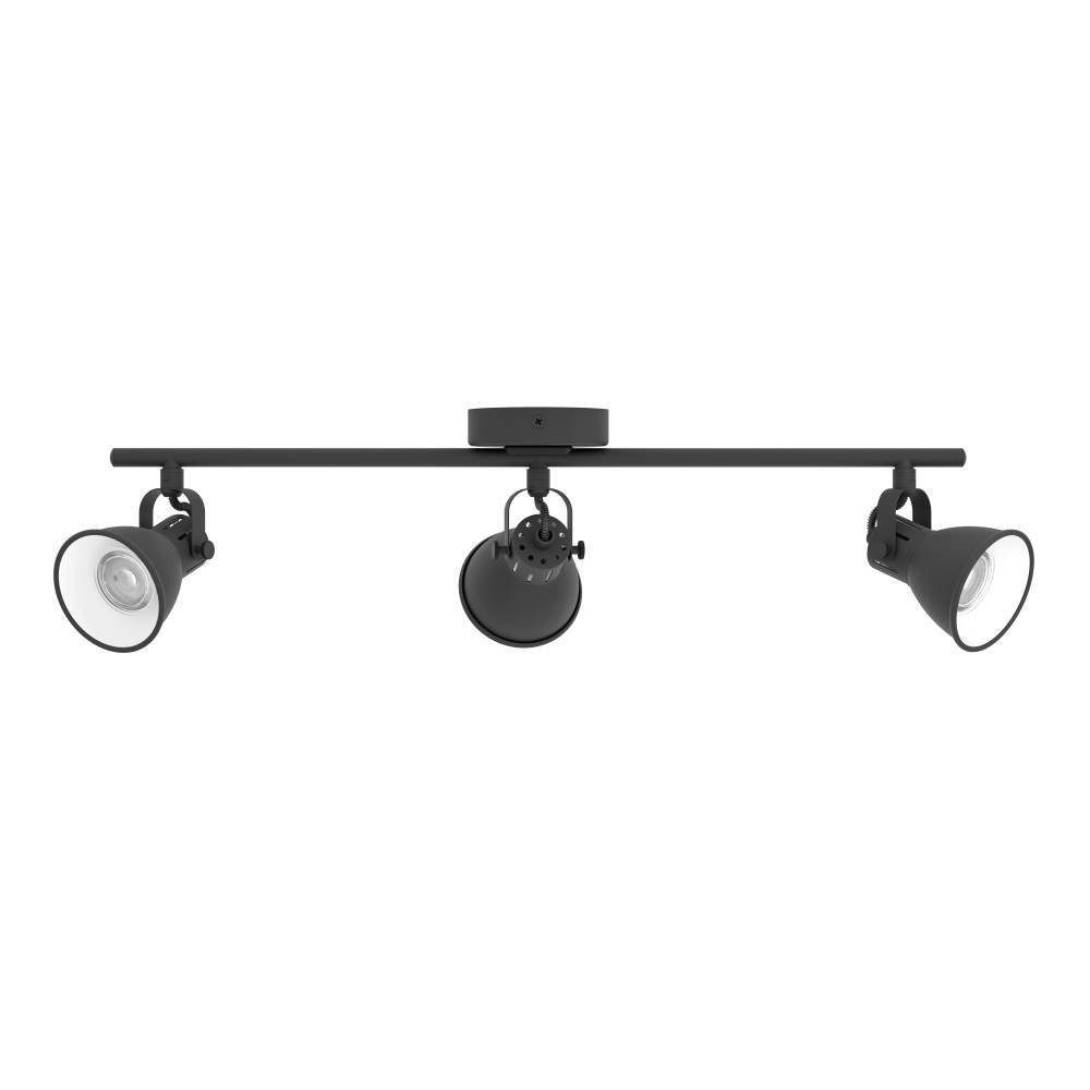 EGLO Ledplafondspots SERAS 2 plafondlamp, woonkamerlamp, spot, zwart, metaal, GU10
