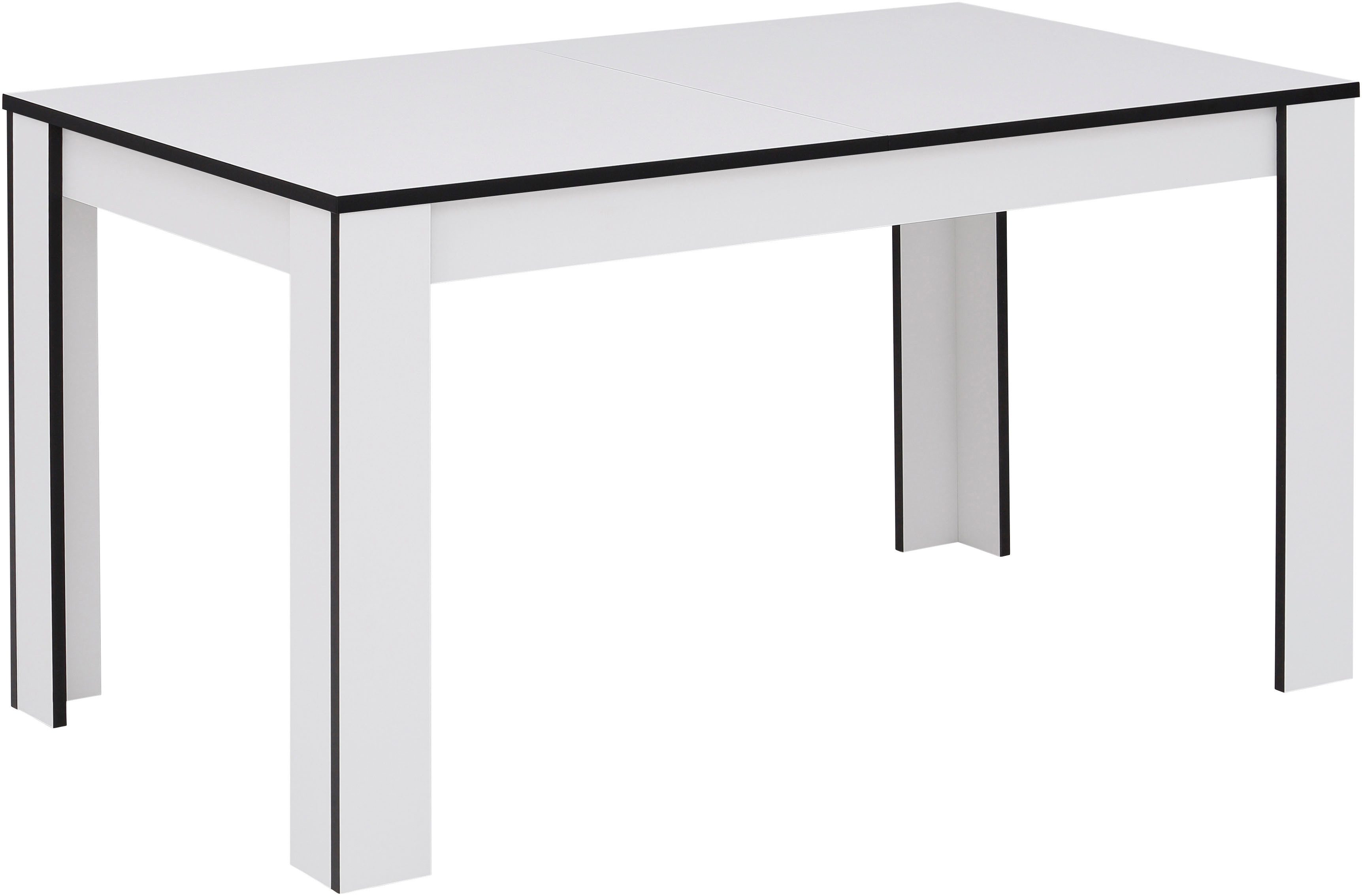 Home affaire Eettafel Bergamo naar keuze uittrekbaar onderhoudsvriendelijke eettafel, verkrijgbaar in 3 maten, 140 cm uitschuifbaar