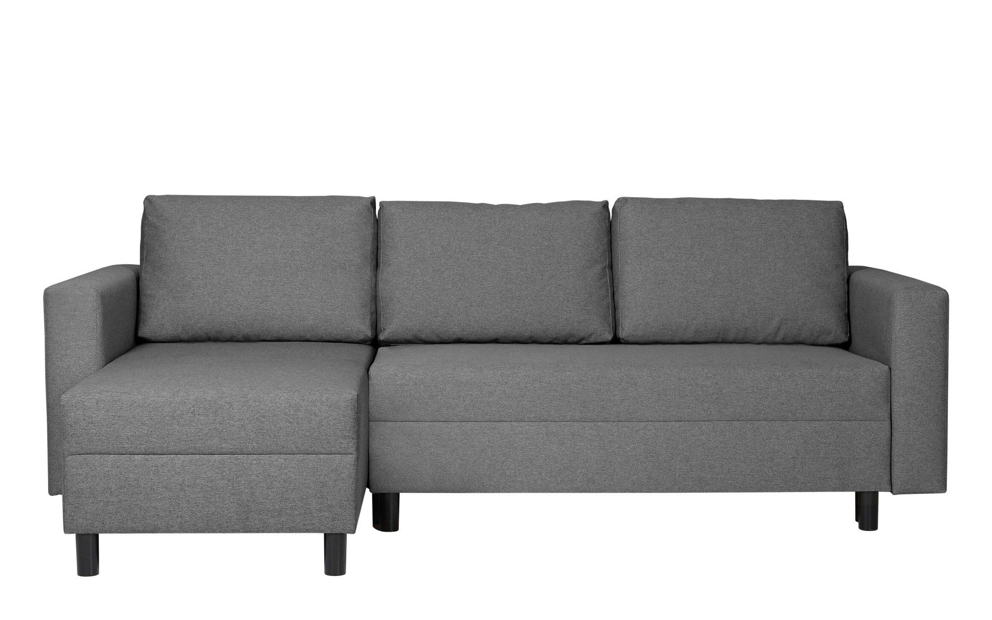 INOSIGN Hoekbank GLENOE slaapbank met bedlade, ottomane aan beide zijden te monteren L-vorm, afmetingen B/D/H: 230/135/84,5 cm, velvet & zachte structuur