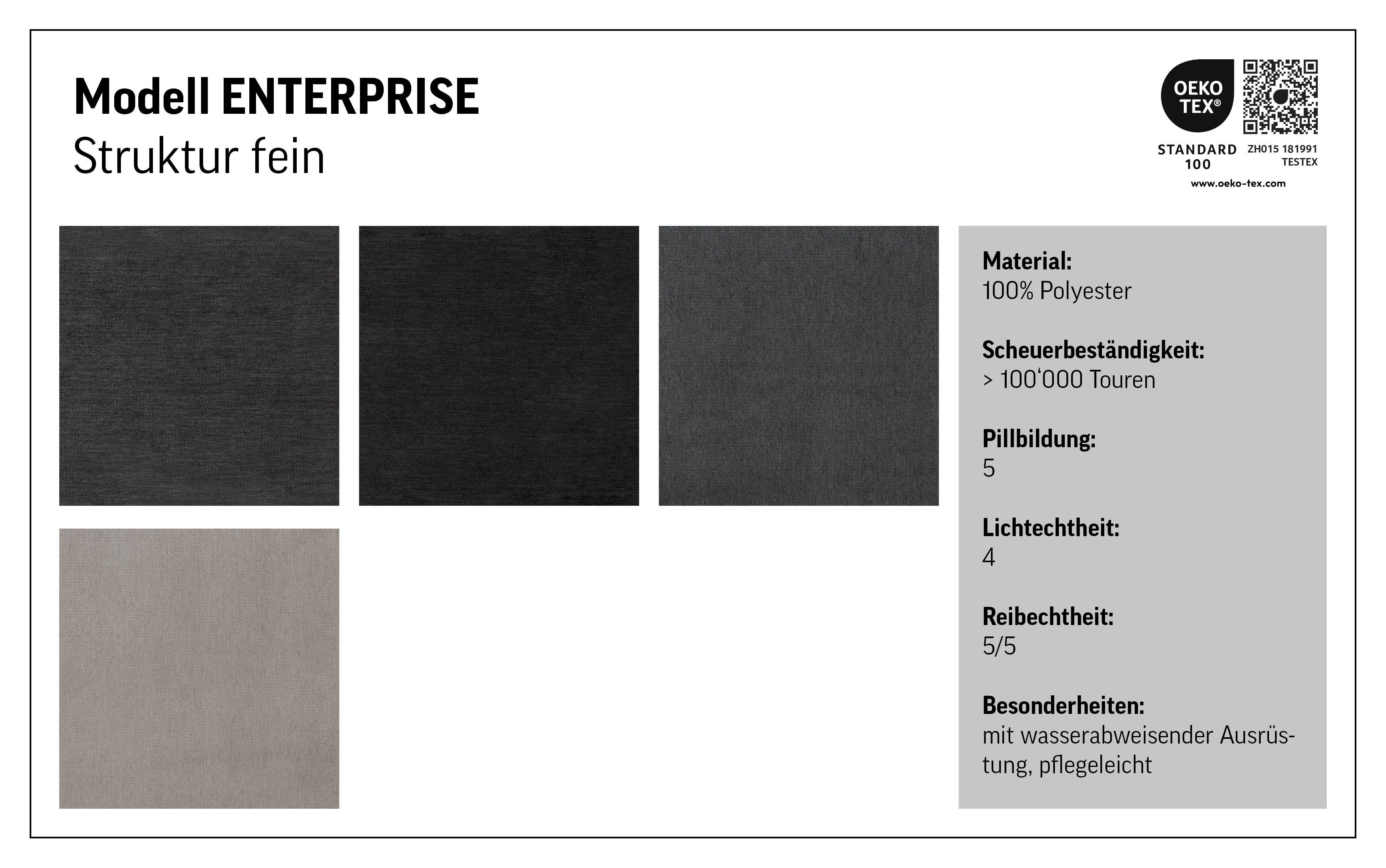 COTTA 3-zitsbank Enterprise Big-sofa, met verstelbare armleuning en rugleuning