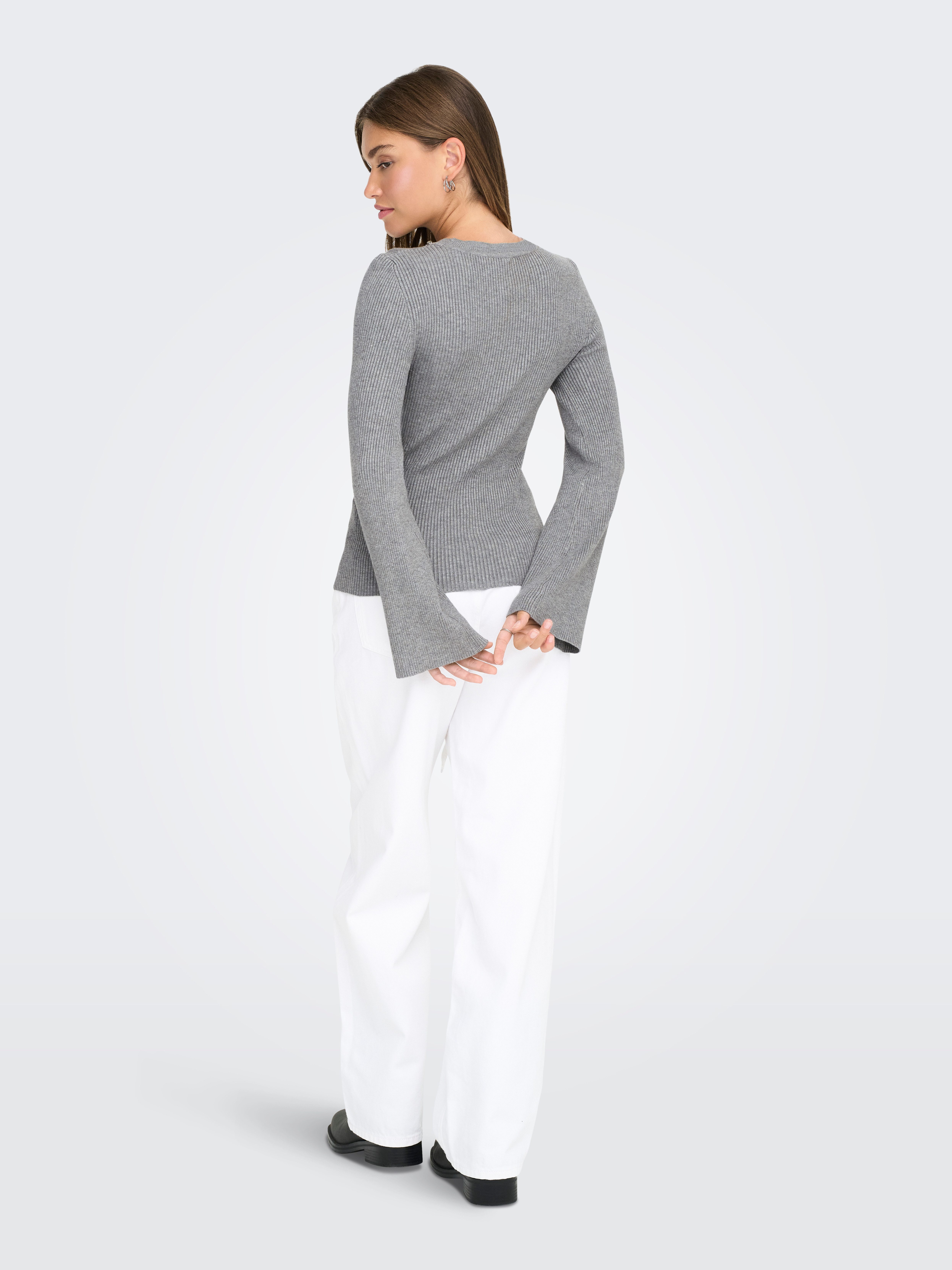 Only Trui met ronde hals ONLNATASCHA LS BLING O-NECK CC KNT