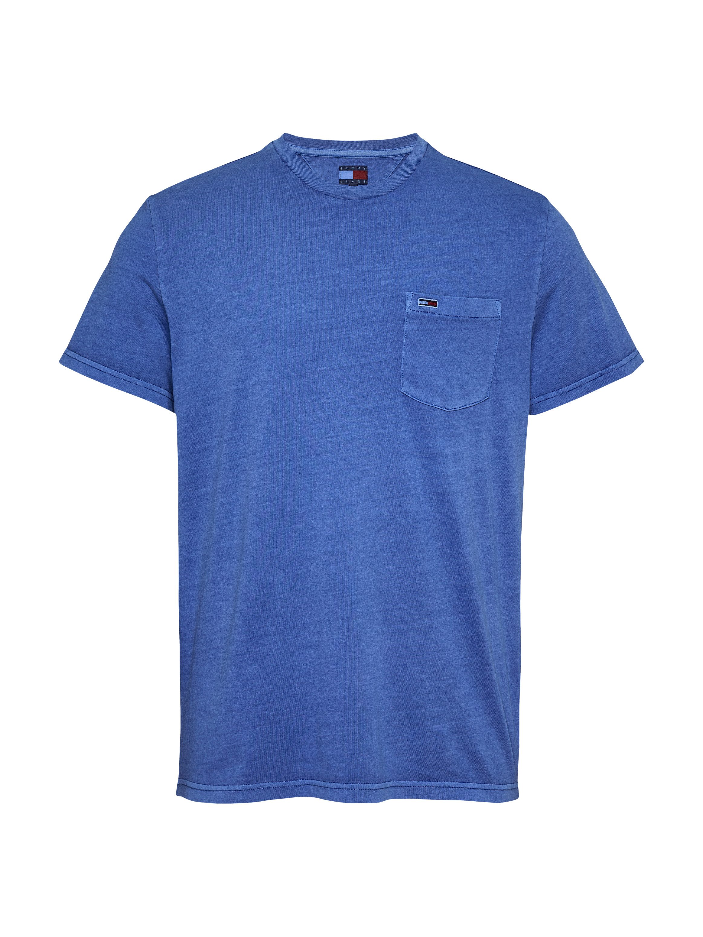 TOMMY JEANS T-shirt TJM SLIM WASHED POCKET TEE