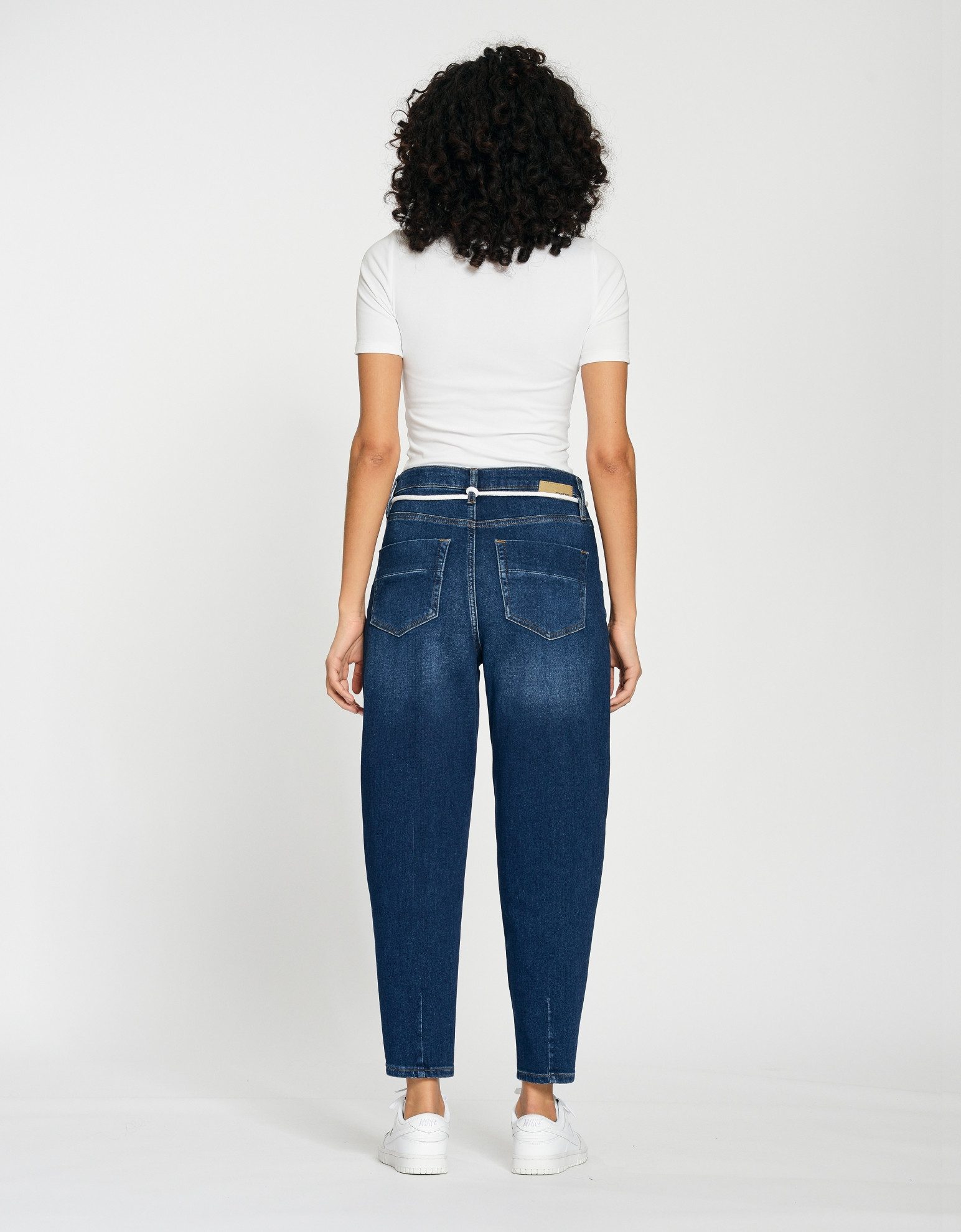 GANG Joggingbroek 94SILVIA JOGGER zachte sweat denim