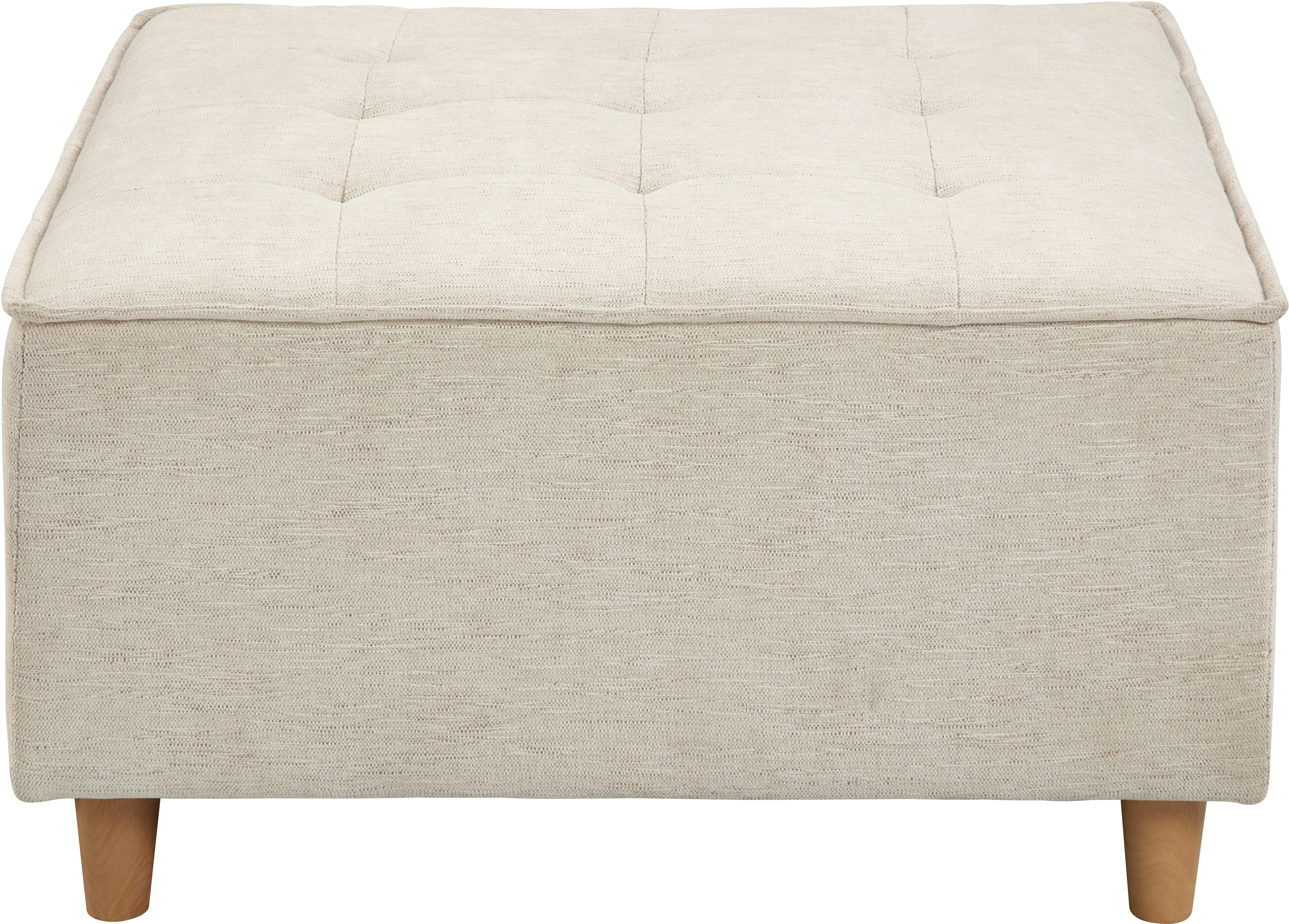 RAUM.ID Hocker Flexid modulair uitbreidbaar tot bank, chenille bekleding (1 stuk)