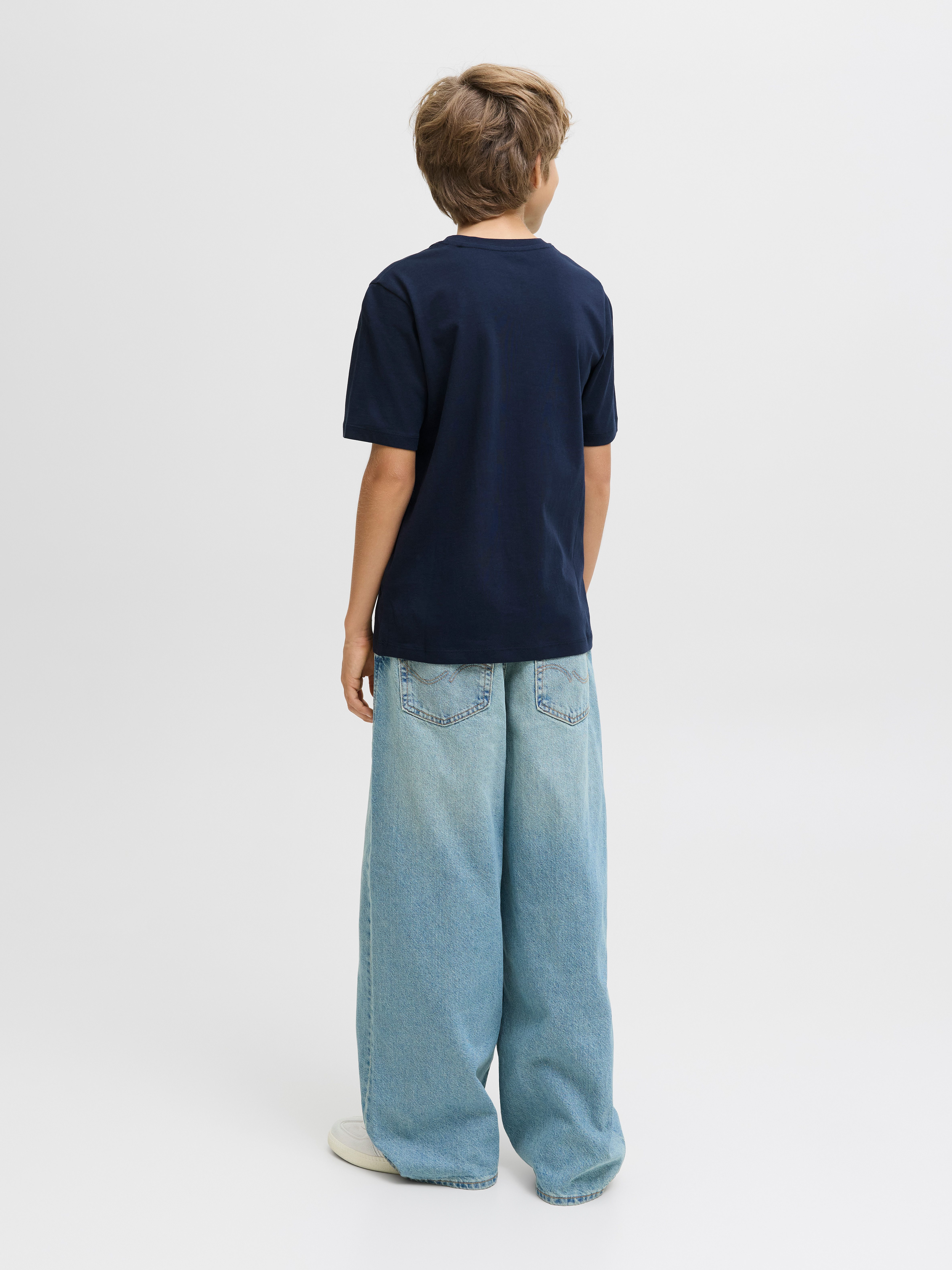 Jack & Jones Junior T-shirt JJELOGO TEE SS ONECK 2 COL AW25 NOOS JNR
