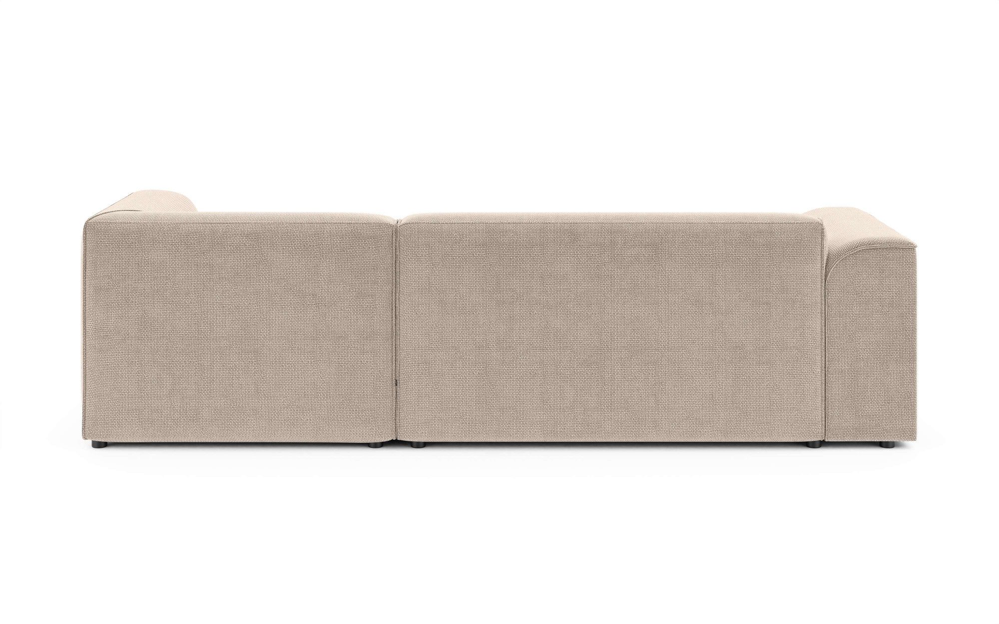 INOSIGN Hoekbank MERID L-vorm (257 cm), tijdloos & stijlvol ontwerp Uitgebreid gepolsterd, in cord, chenille en structuur