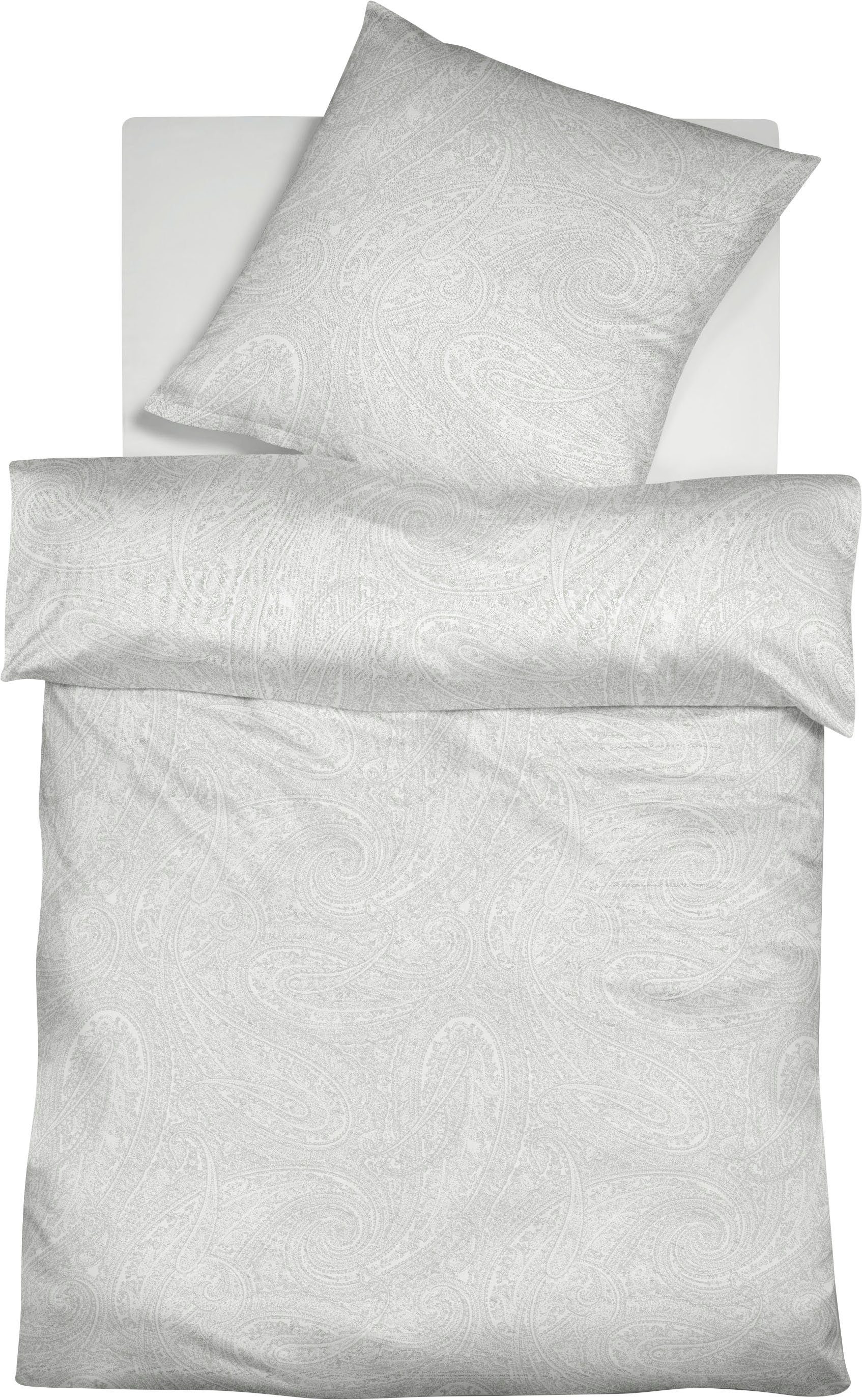 fleuresse Overtrekset Provence Prestige 344104 Mako jersey, voor matrassen tot 25 cm hoog, onderlaken, hoeslaken dekbedovertrekken wit