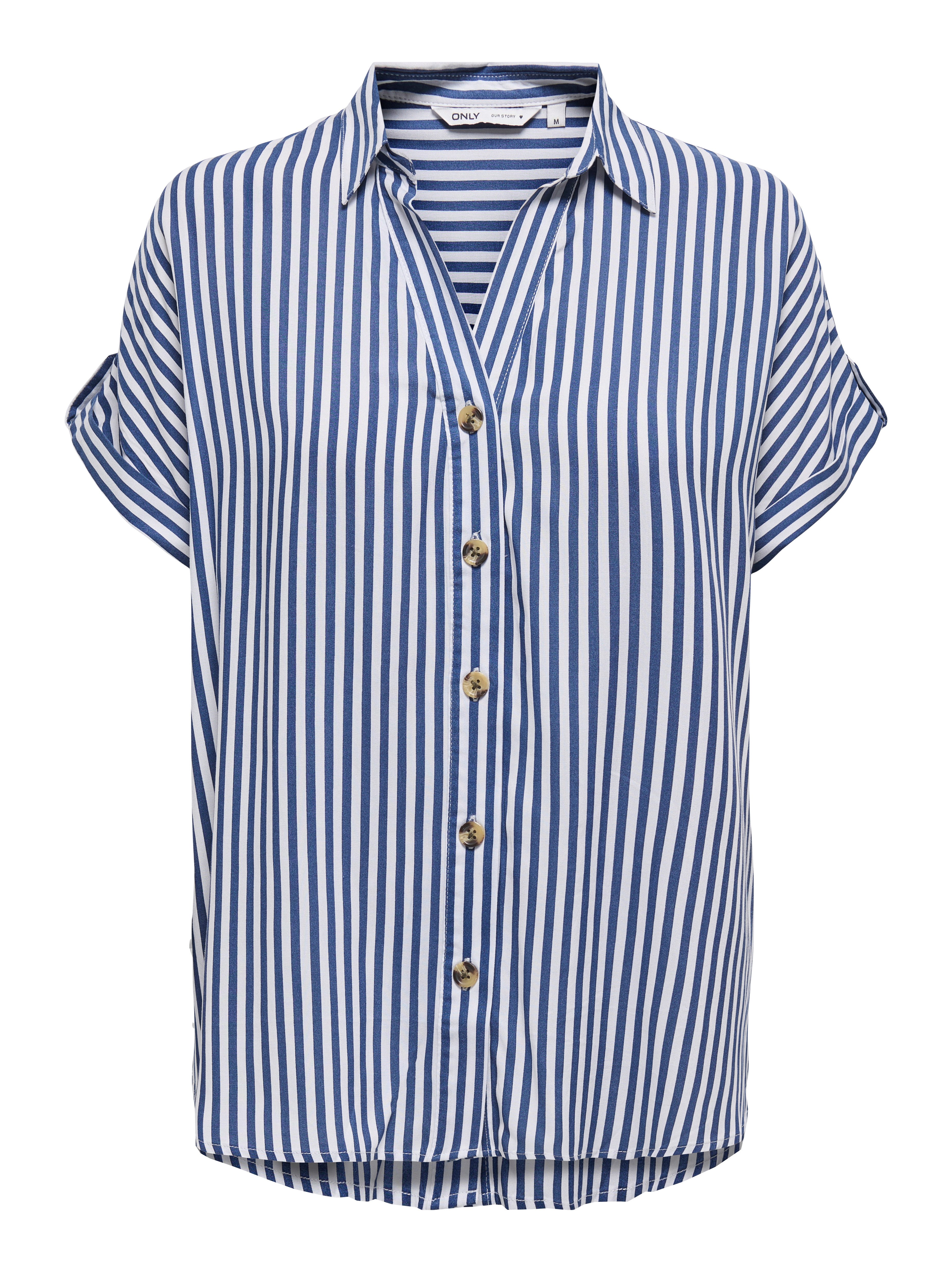 Only Blouse met korte mouwen ONLYASMIN SHIRT S/S WVN NOOS