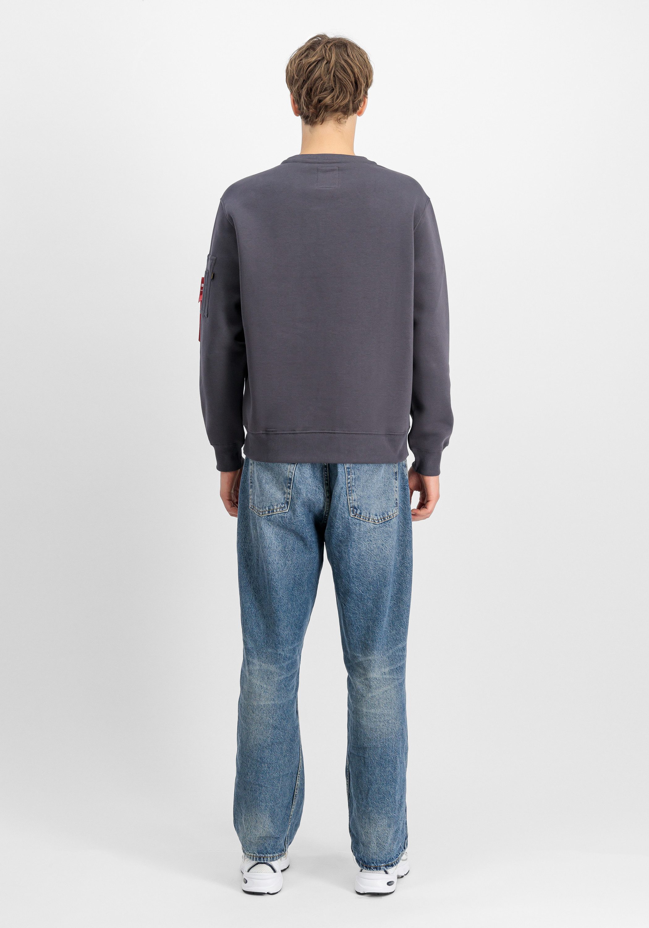 Alpha Industries Sweater Alpha Industries Men - Sweatshirts Logo Edge Crewneck