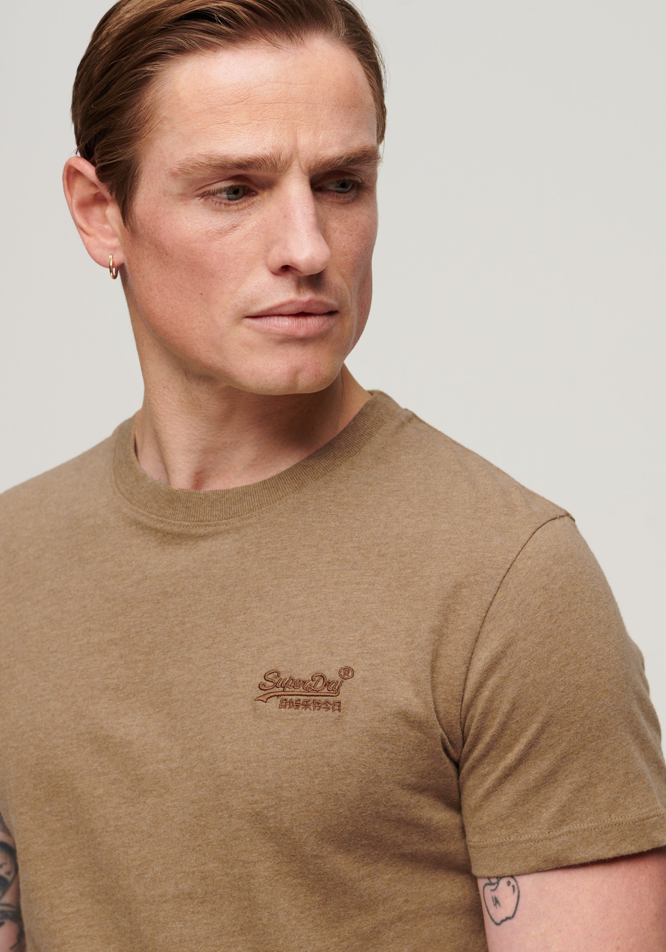 Superdry Shirt met ronde hals ESSENTIAL LOGO EMB TEE