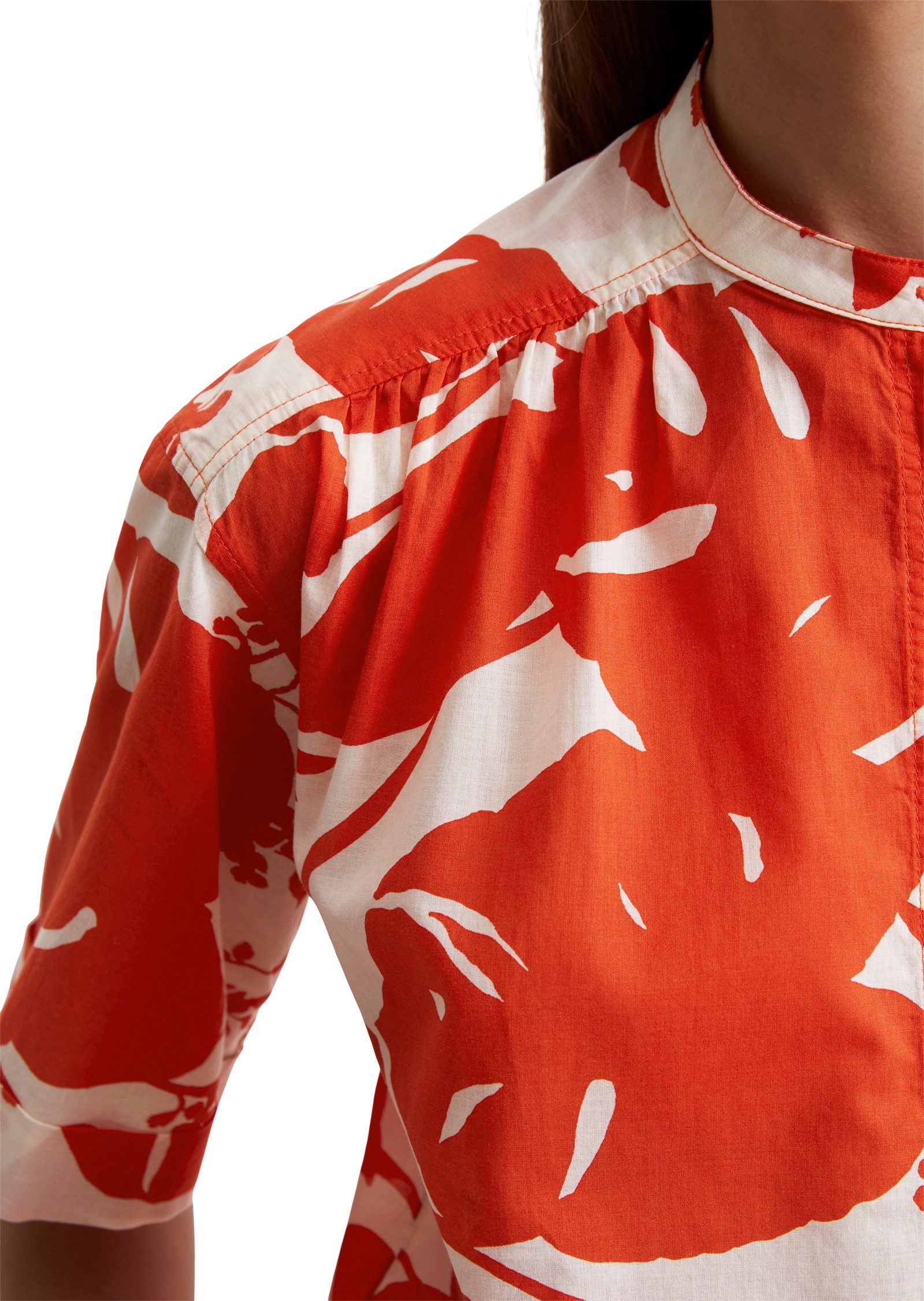 Marc O'Polo Blouse met korte mouwen met modieuze all-over print