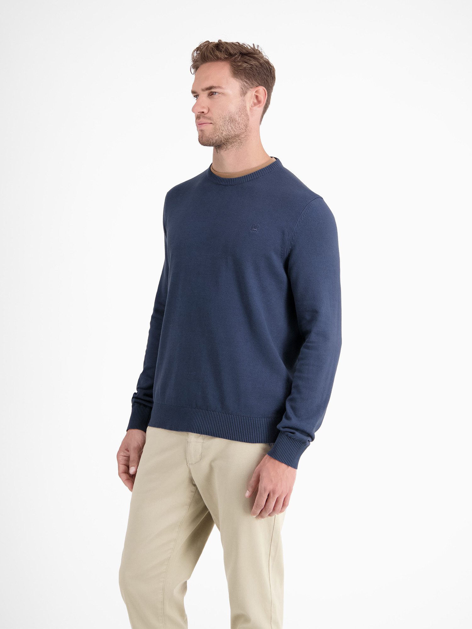 Lerros Gebreide trui LERROS crewneck gebreide pullover