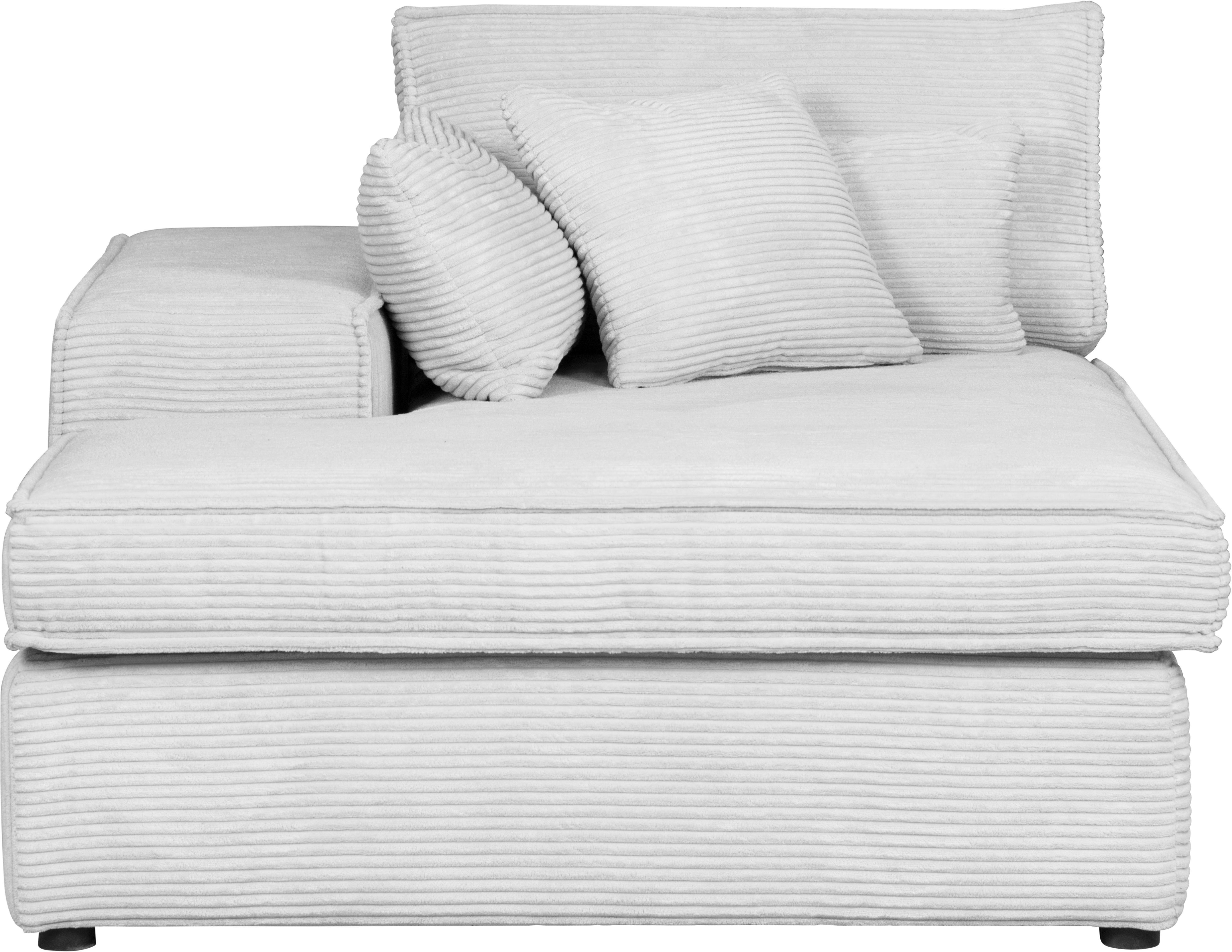 RAUM.ID Ottomane Enid afzonderlijk plaatsbaar of als deel van een modulaire bank, stevig zitcomfort