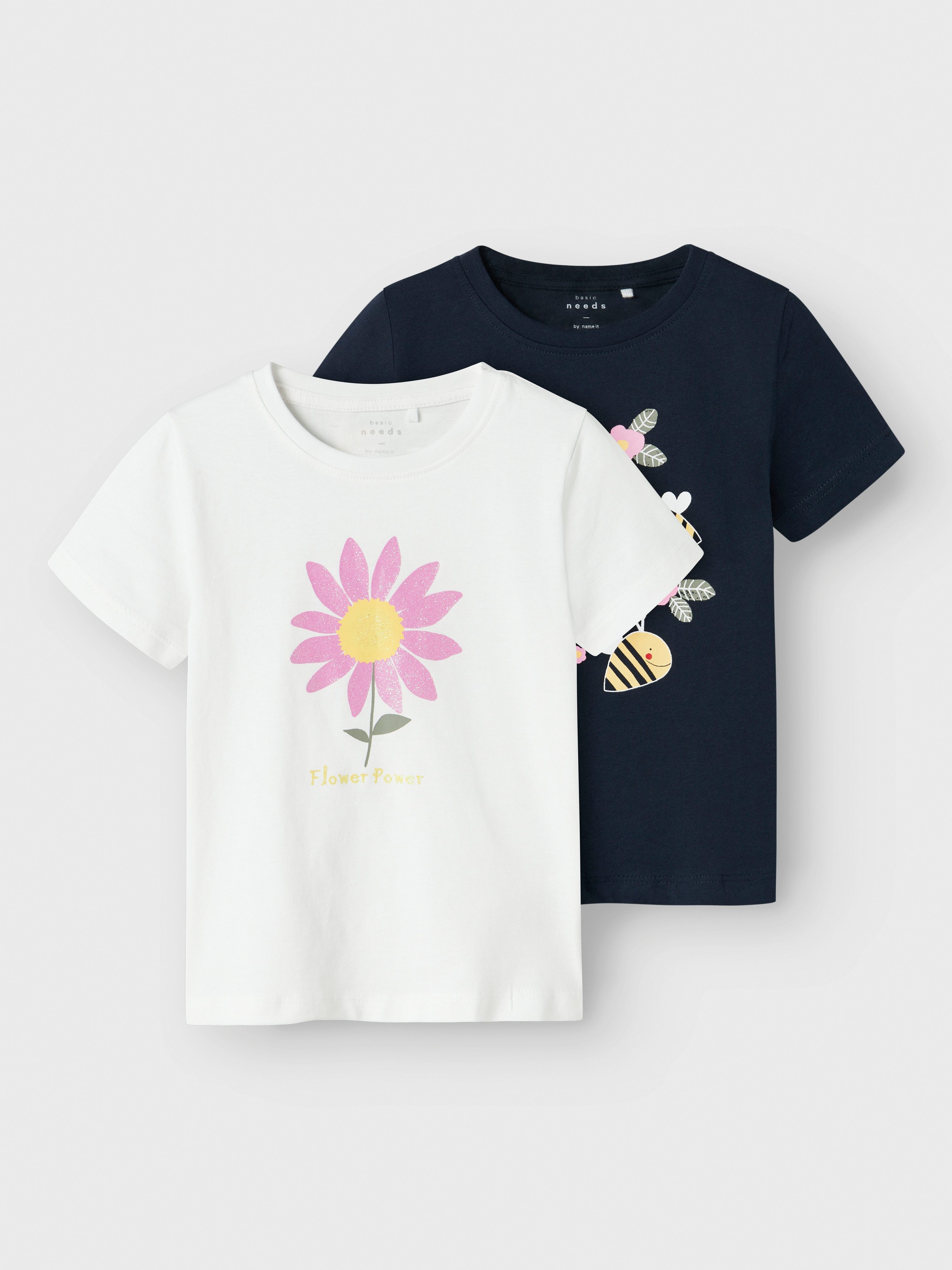 Name It Shirt met korte mouwen NMFVEEN 2P SS TOP J (set, 2-delig)