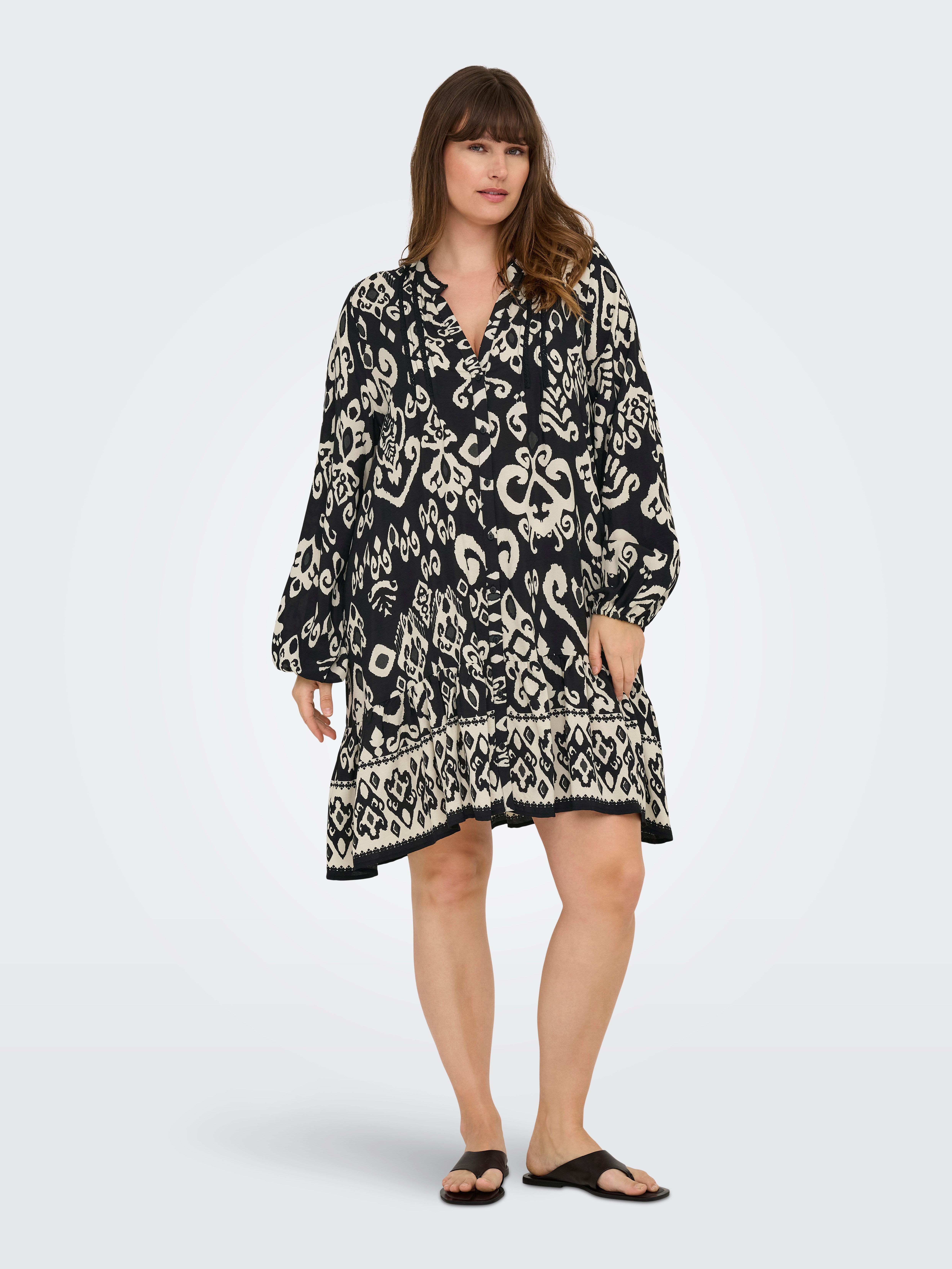 ONLY CARMAKOMA Zomerjurk CARAJA LS DRESS WVN NOOS