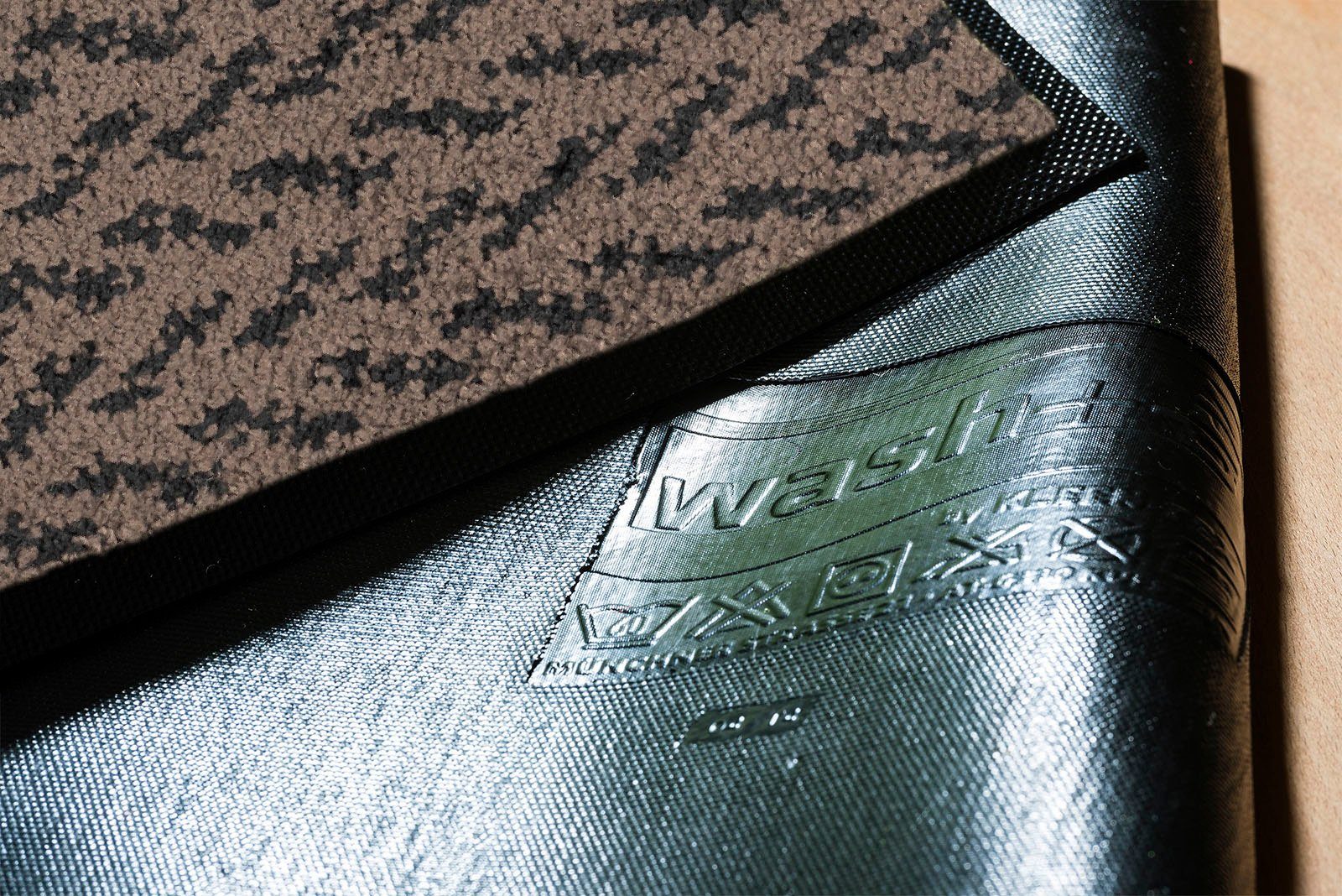 wash+dry by Kleen-Tex Loper Duo Mocha Inloopmatten, antislip, geschikt voor binnen en buiten, wasbaar