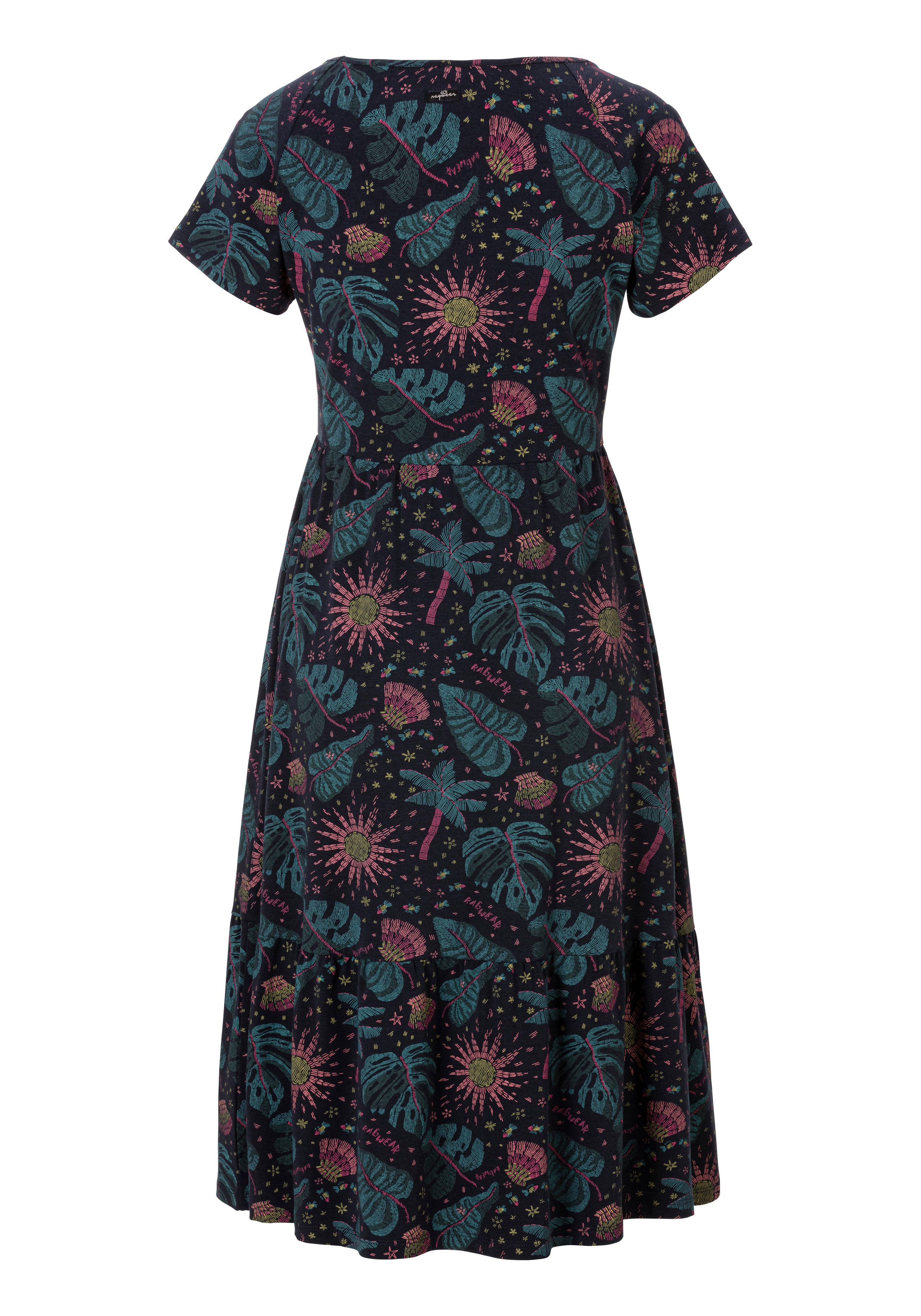 Ragwear Shirtjurk WAYVERLY met bloemen- en zomerse alloverdruk