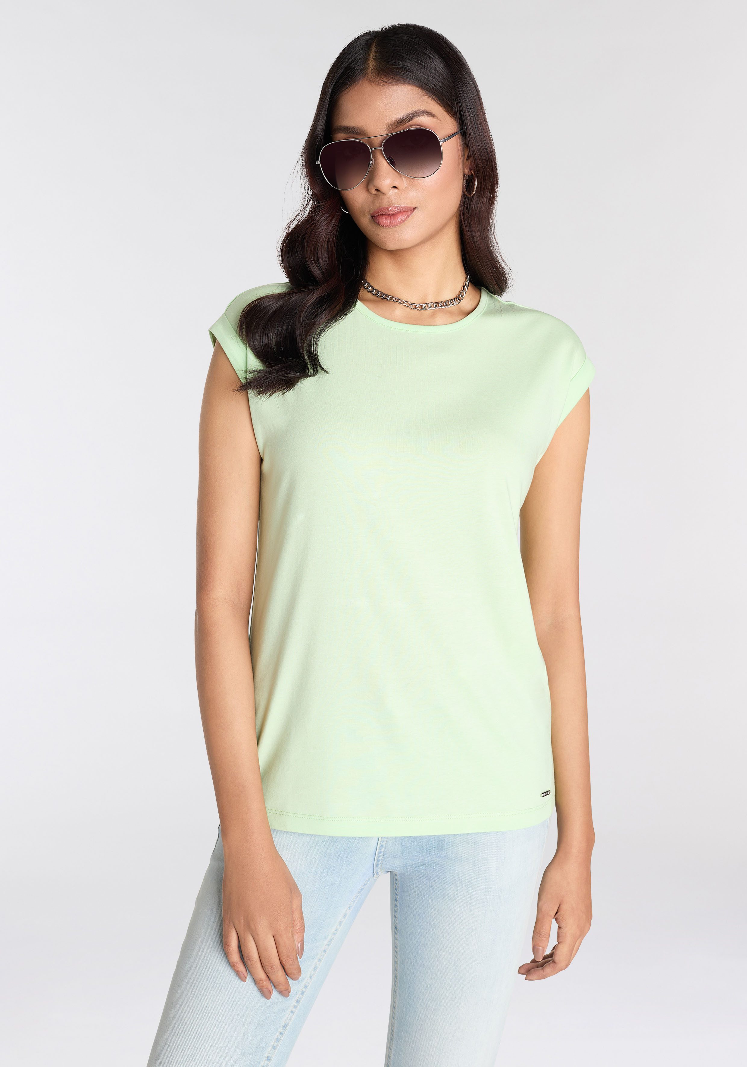Laura Scott T-shirt in moderne kleuren (4-delig 4-delige set)