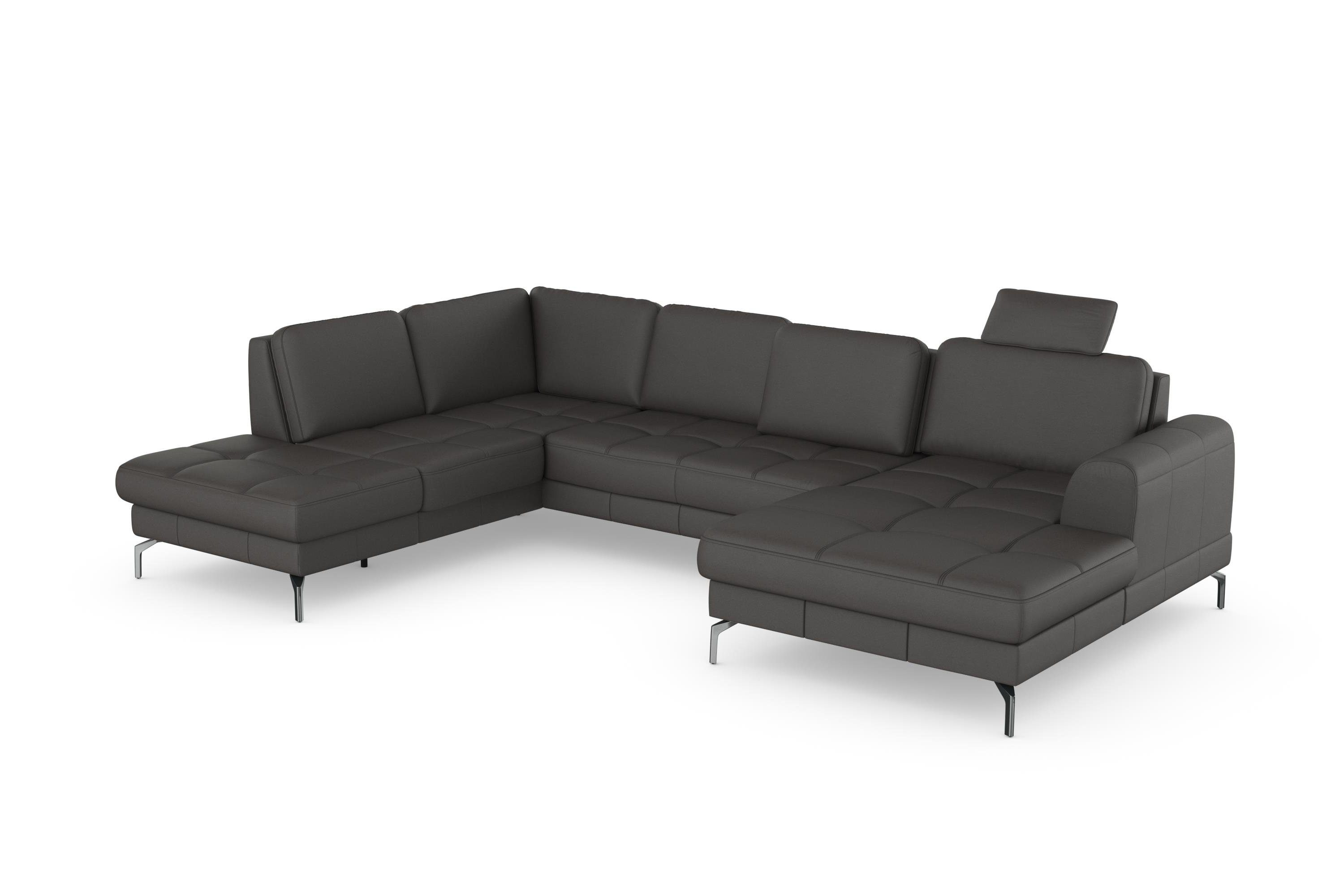 sit&more Zithoek Bendigo U-vorm inclusief zitdiepteverstelling, bodemvrijheid 15 cm, in 2 pootkleuren