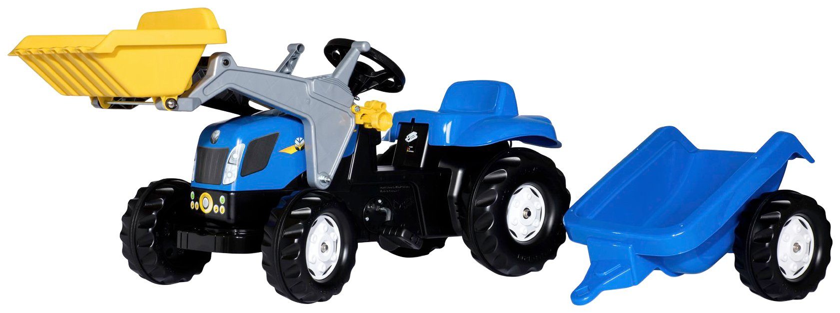 rolly toys® Trapauto RollyKid, NH T7040 Tractor met trailer en lader